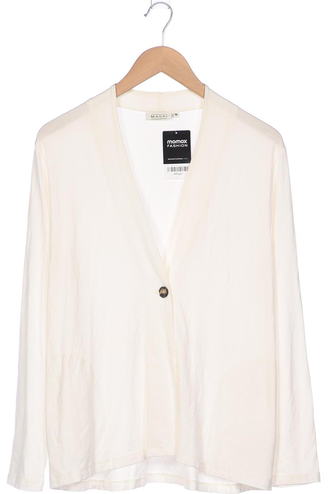 The Masai Clothing Company Damen Strickjacke, weiß, Gr. 38