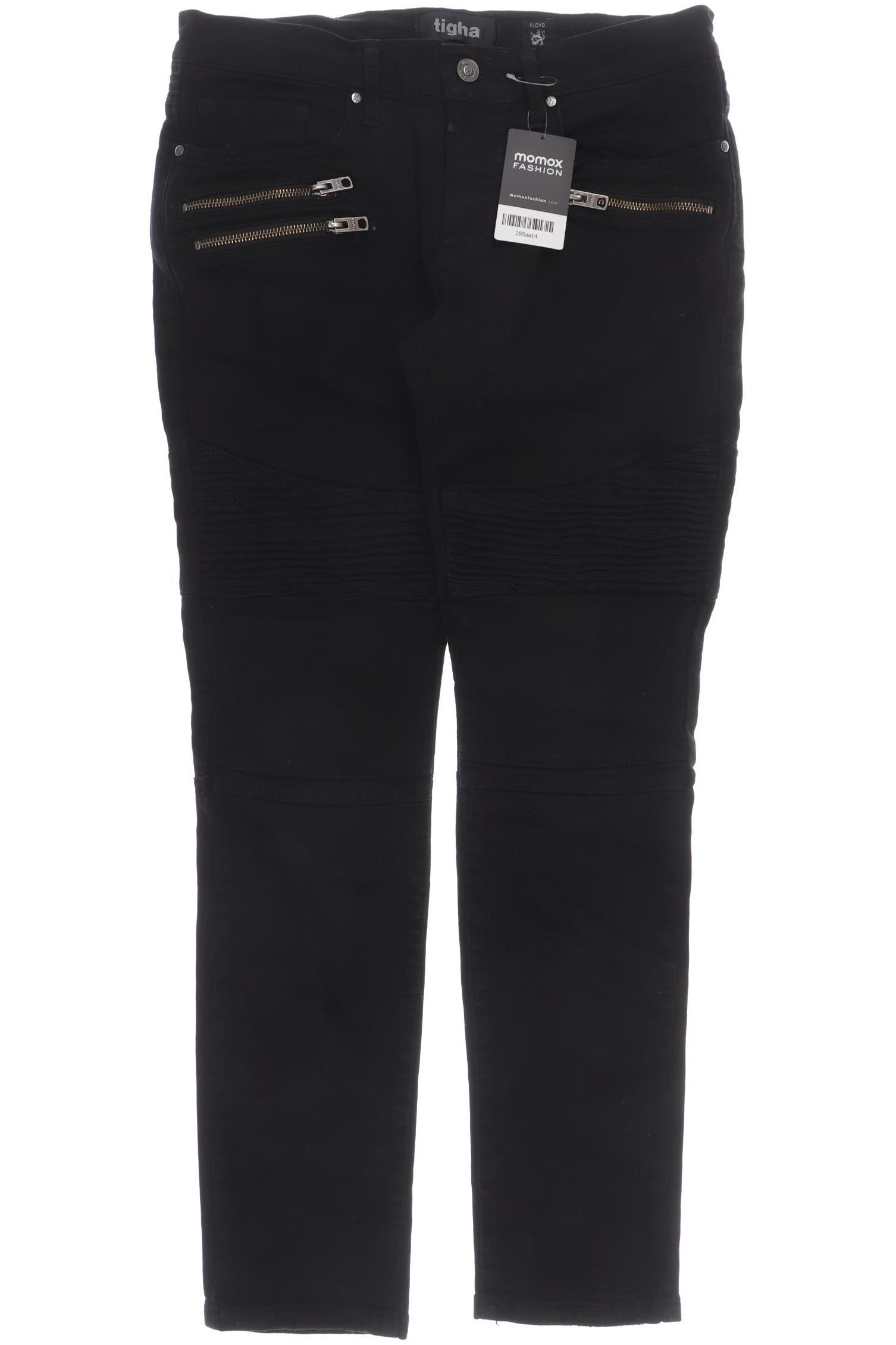tigha Damen Jeans, schwarz, Gr. 33