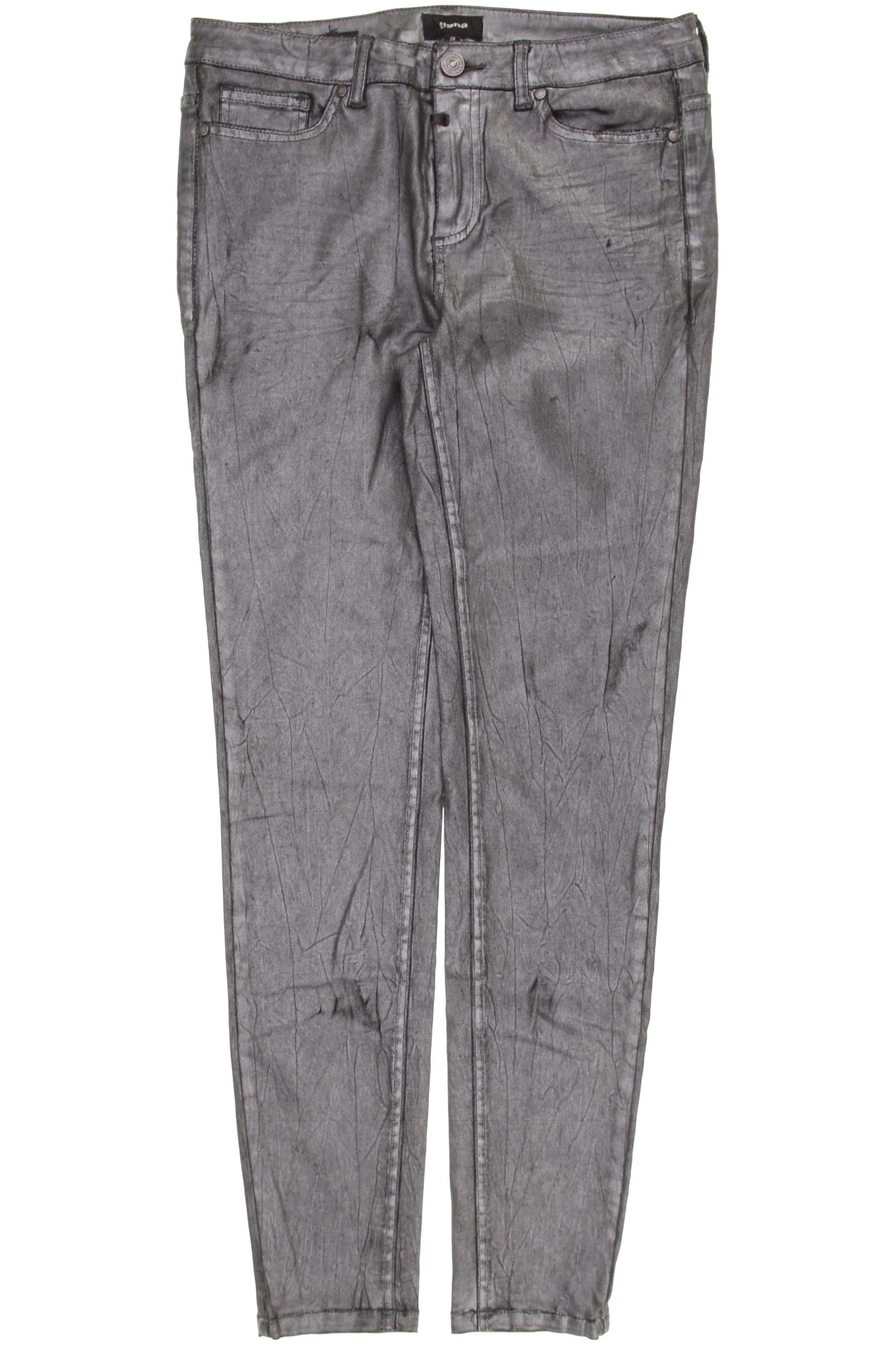 tigha Damen Jeans, silber, Gr. 28