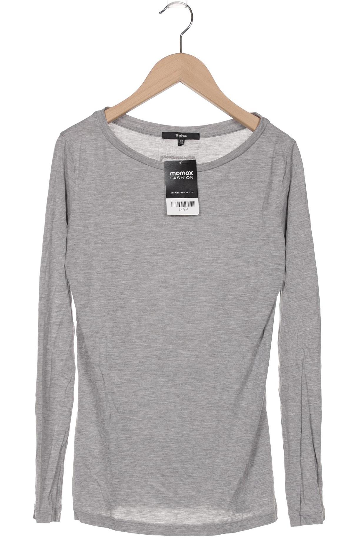 tigha Damen Langarmshirt, grau, Gr. 34