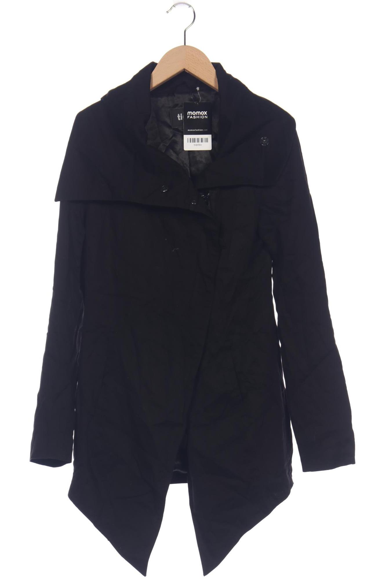 tigha Damen Mantel, schwarz, Gr. 34