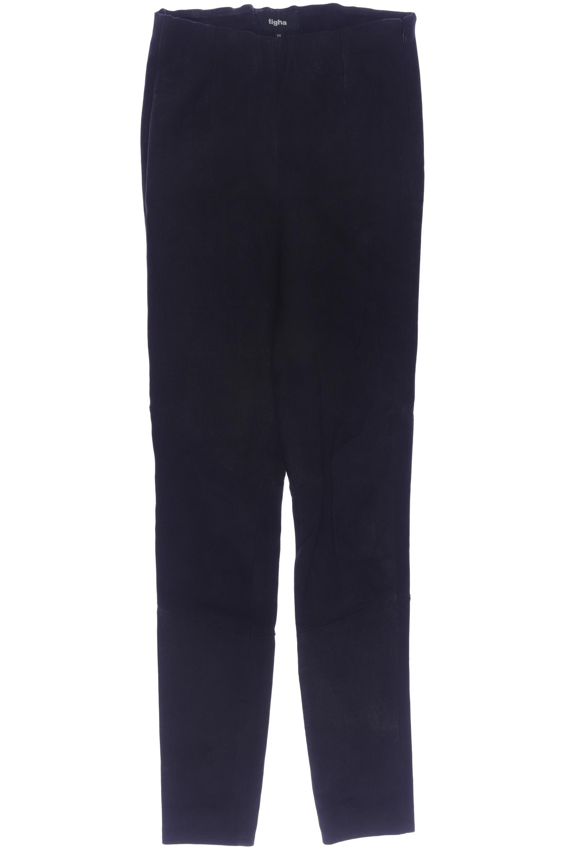 tigha Damen Stoffhose, schwarz, Gr. 0