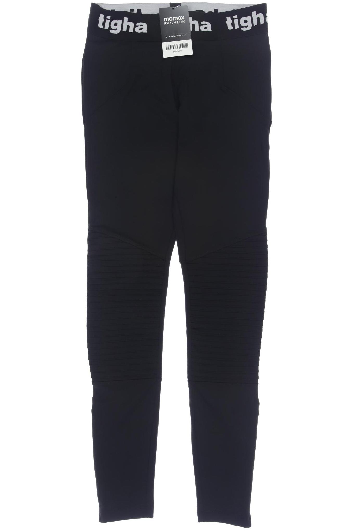 tigha Damen Stoffhose, schwarz, Gr. 0
