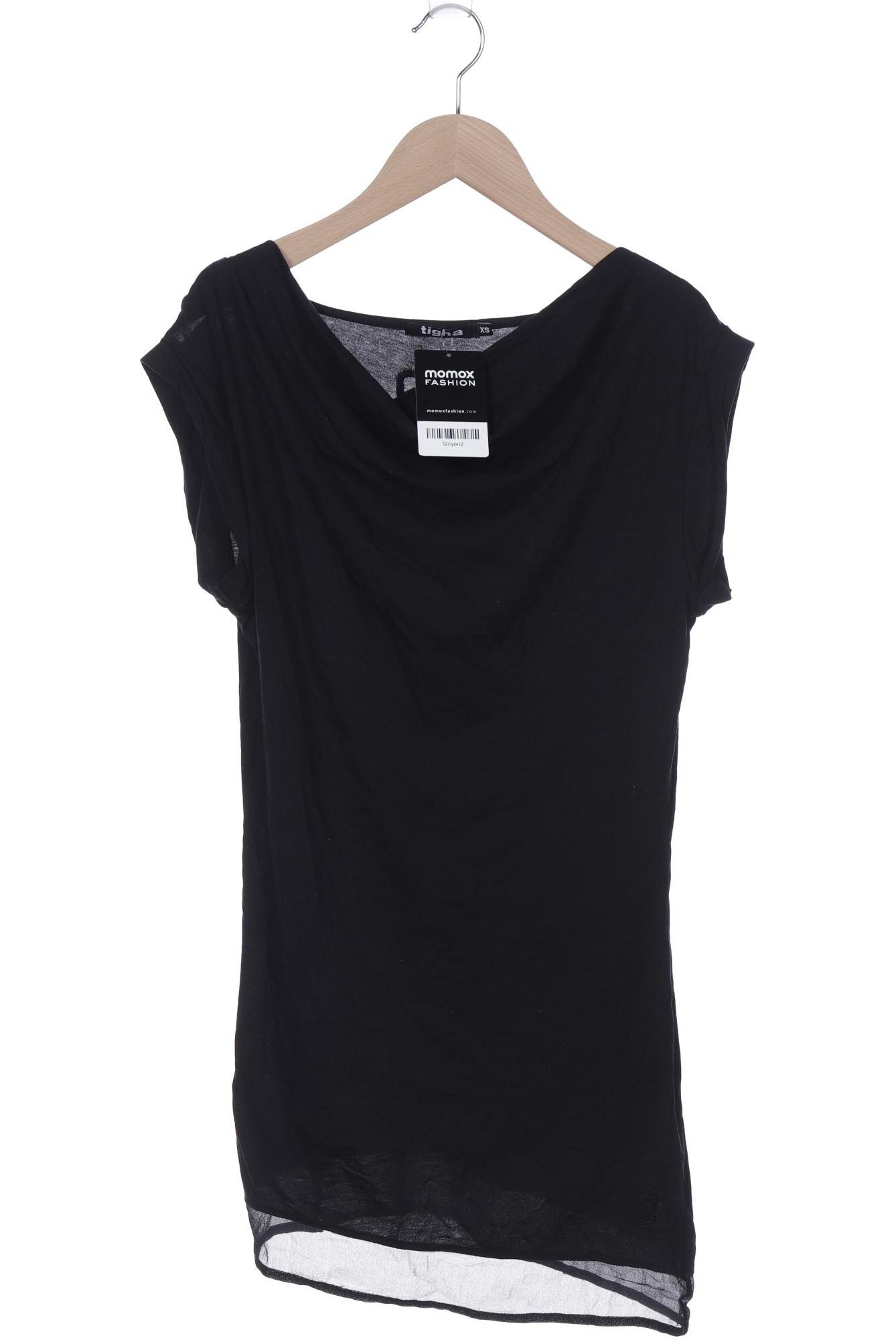 tigha Damen T-Shirt, schwarz, Gr. 34