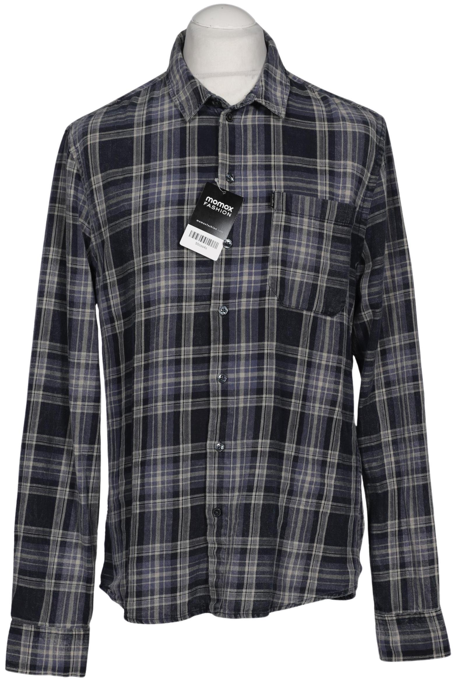 tigha Herren Hemd, marineblau, Gr. 52
