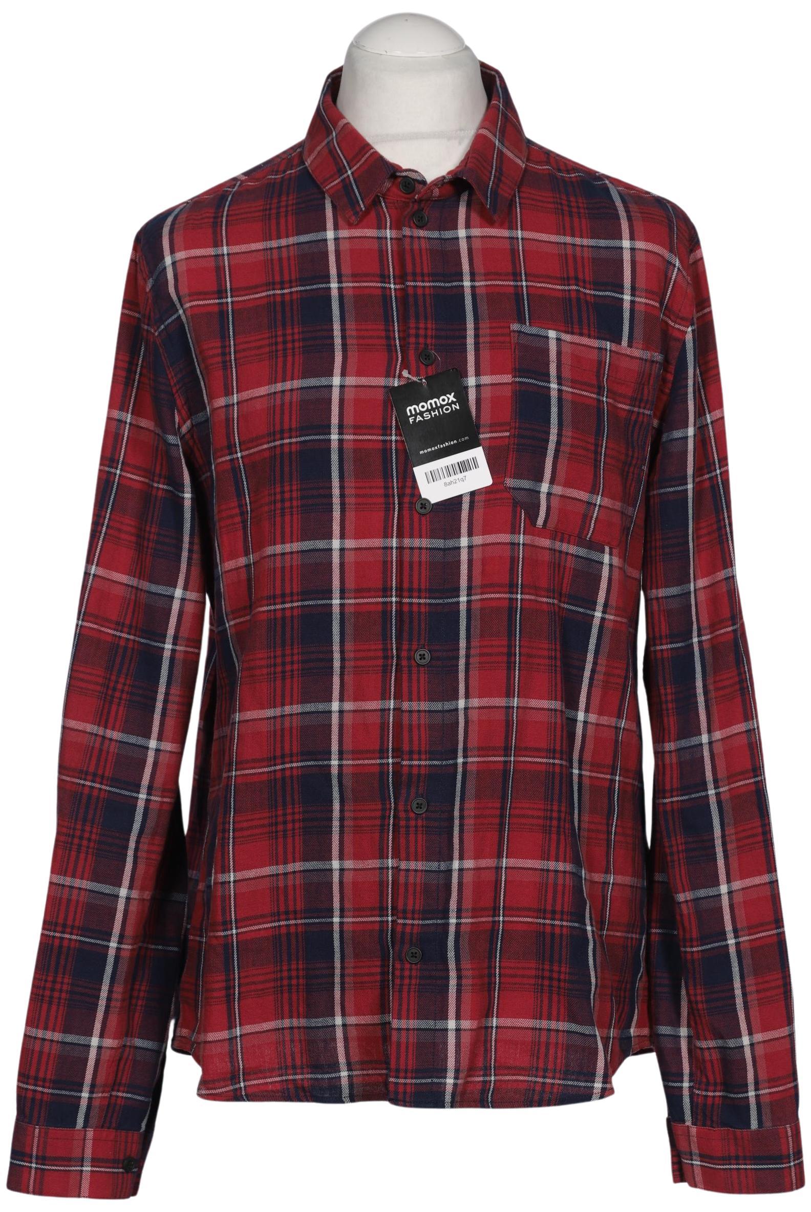 tigha Herren Hemd, rot, Gr. 52