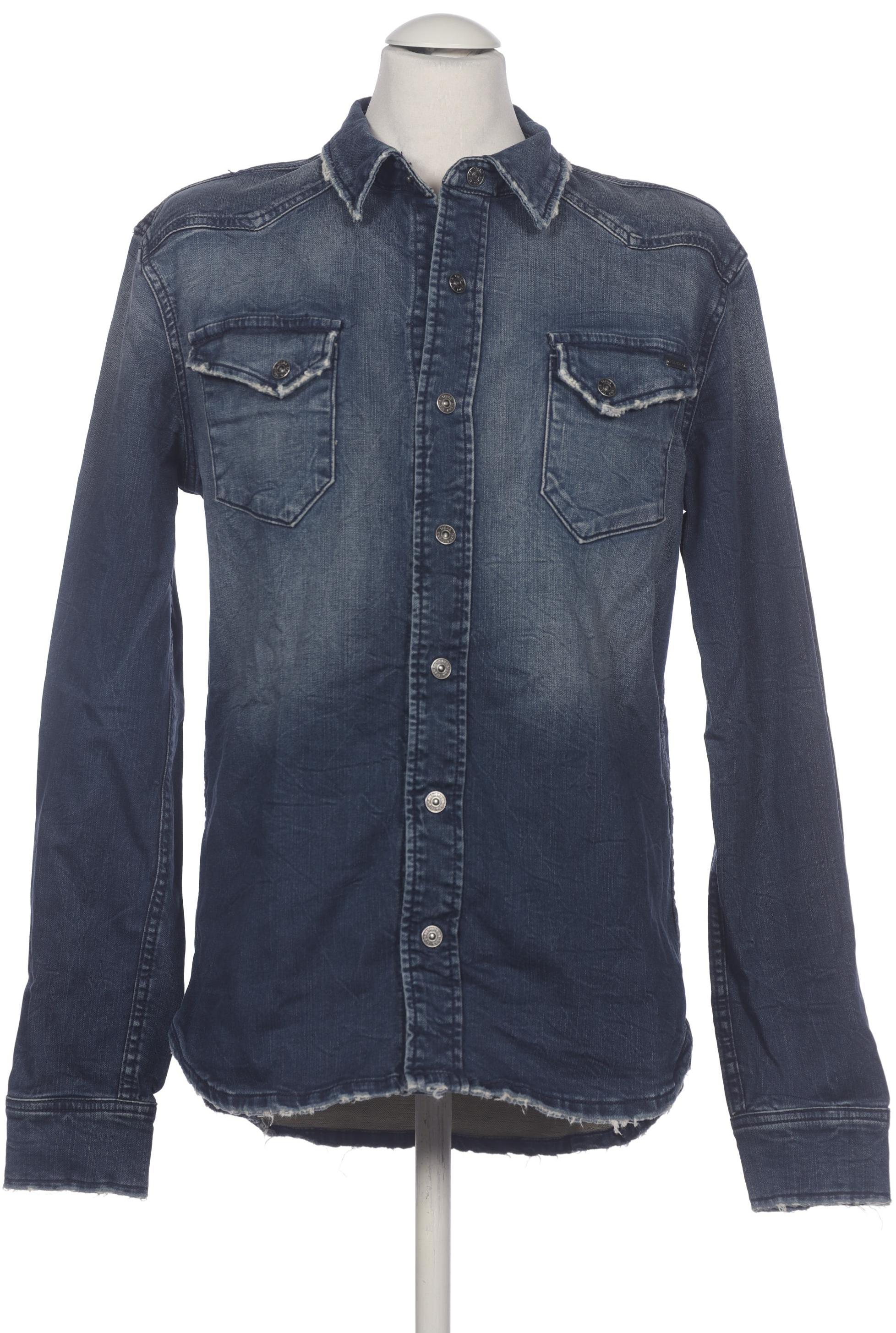 tigha Herren Hemd, marineblau, Gr. 48