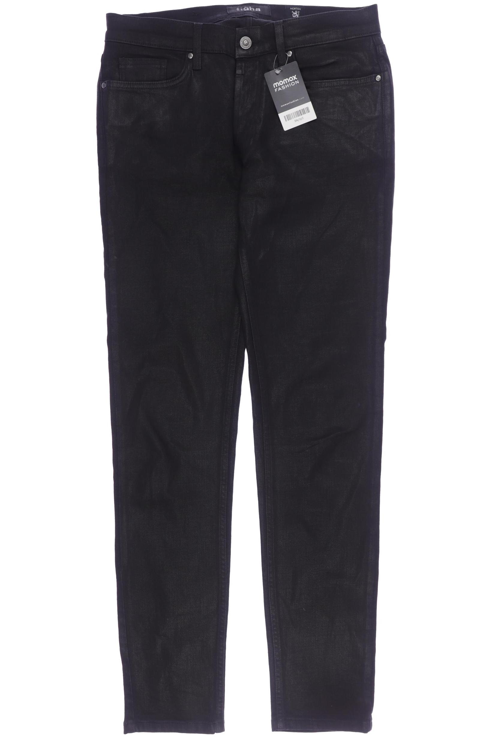 tigha Herren Jeans, schwarz, Gr. 32