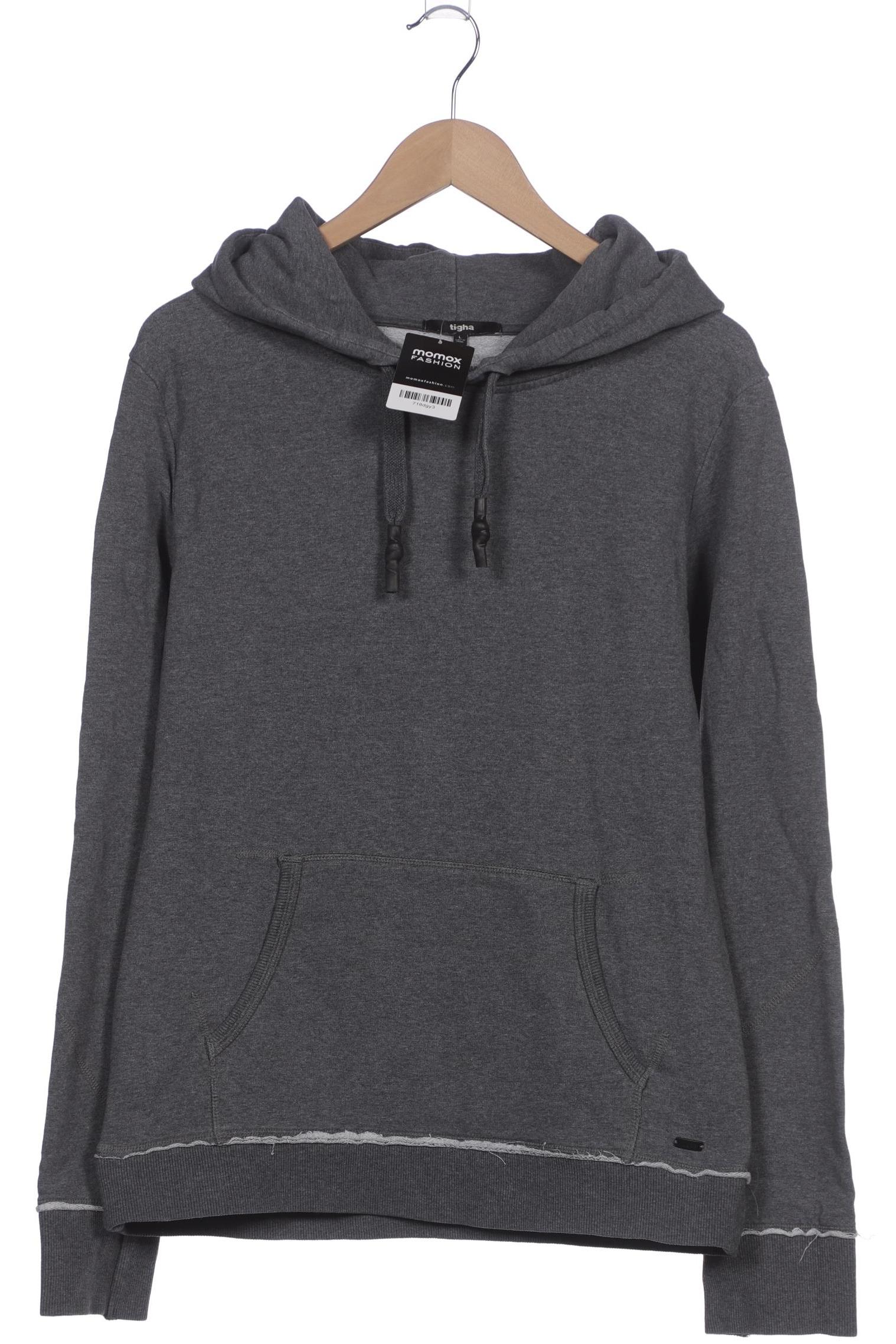 tigha Herren Kapuzenpullover, grau, Gr. 52