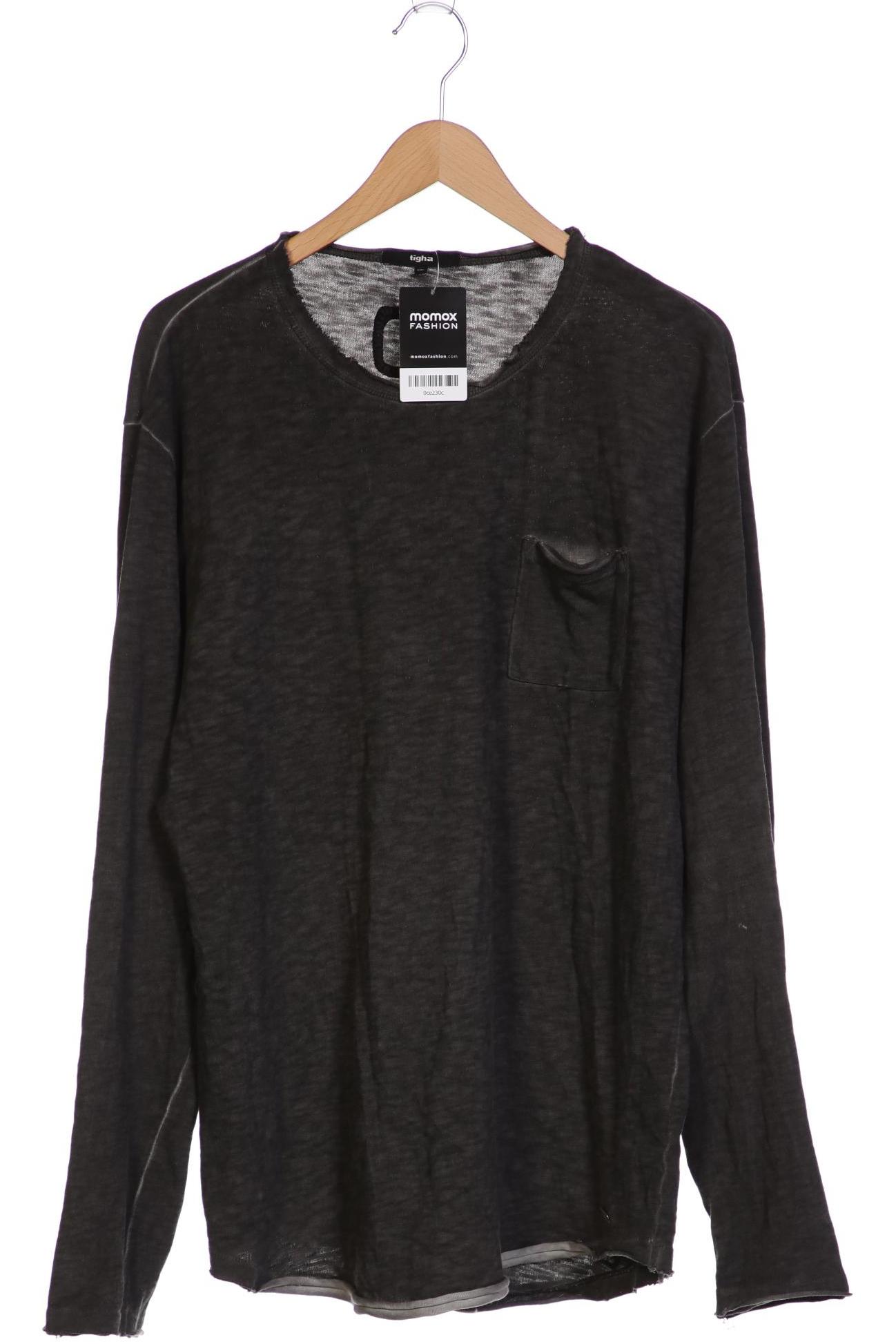 tigha Herren Langarmshirt, grau, Gr. 56