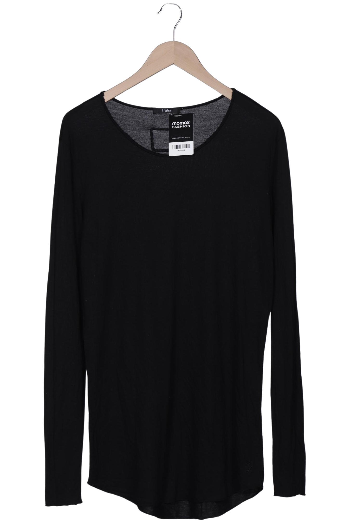 tigha Herren Langarmshirt, schwarz, Gr. 46