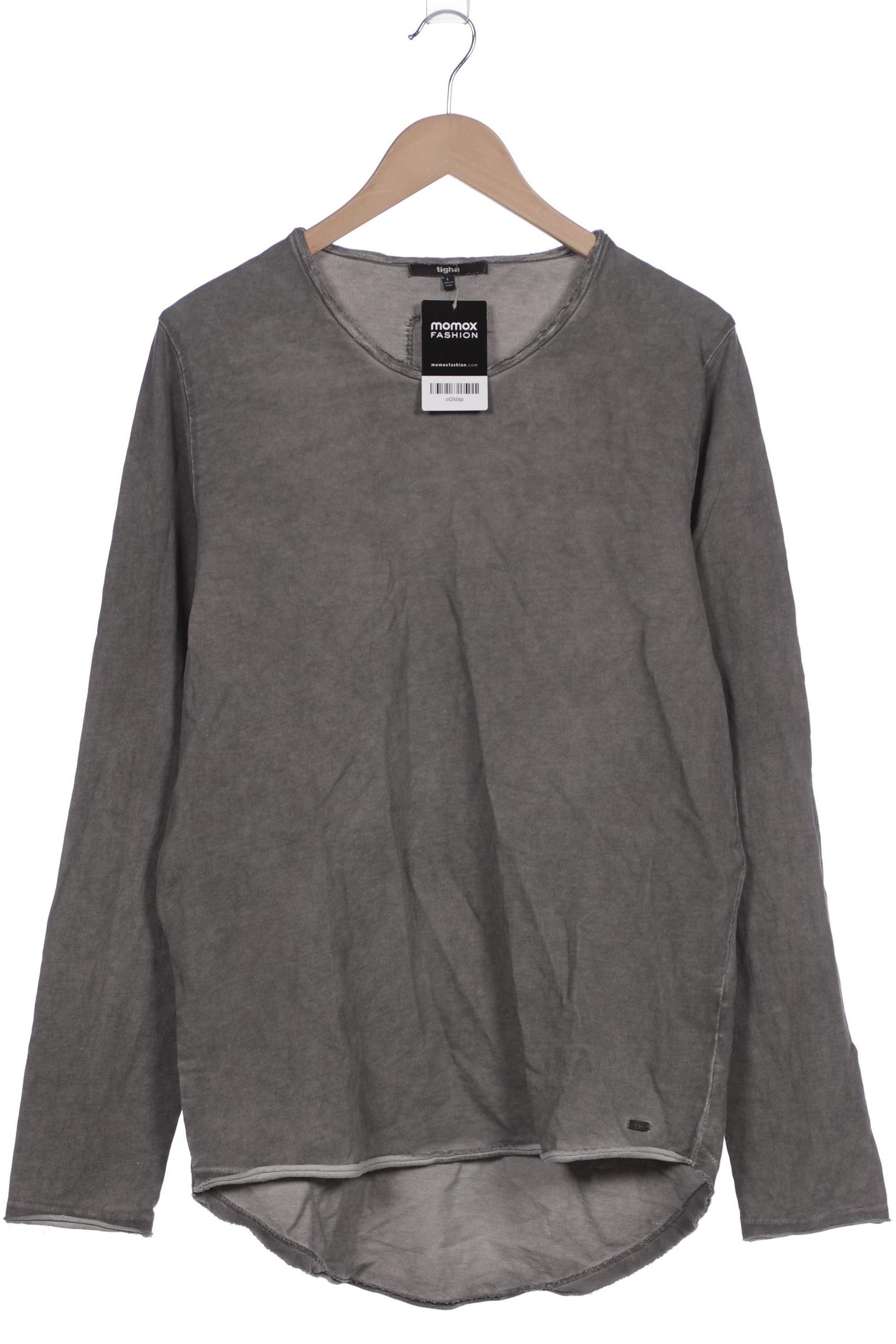 tigha Herren Langarmshirt, grau, Gr. 52