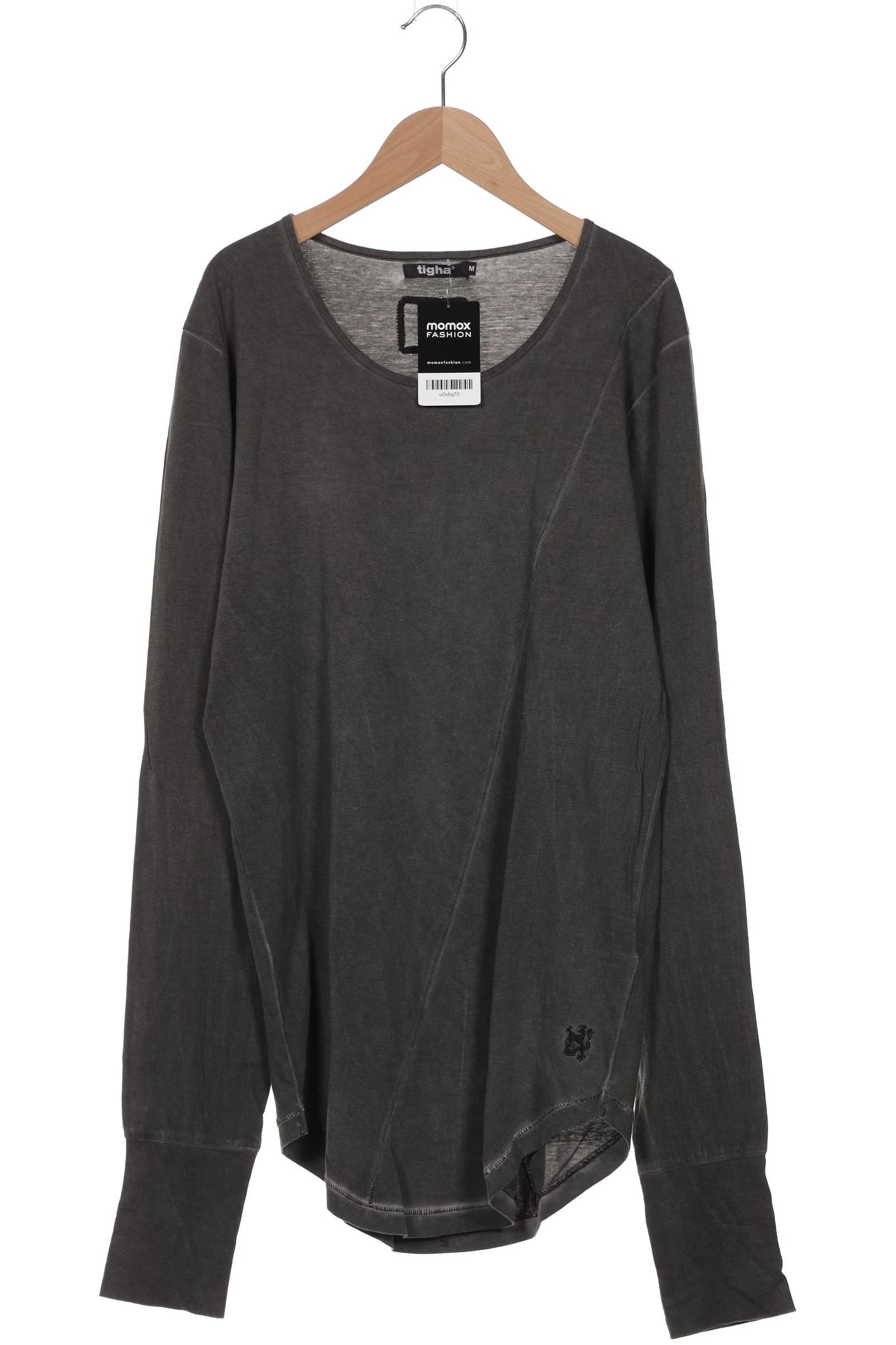 tigha Herren Langarmshirt, grau, Gr. 48
