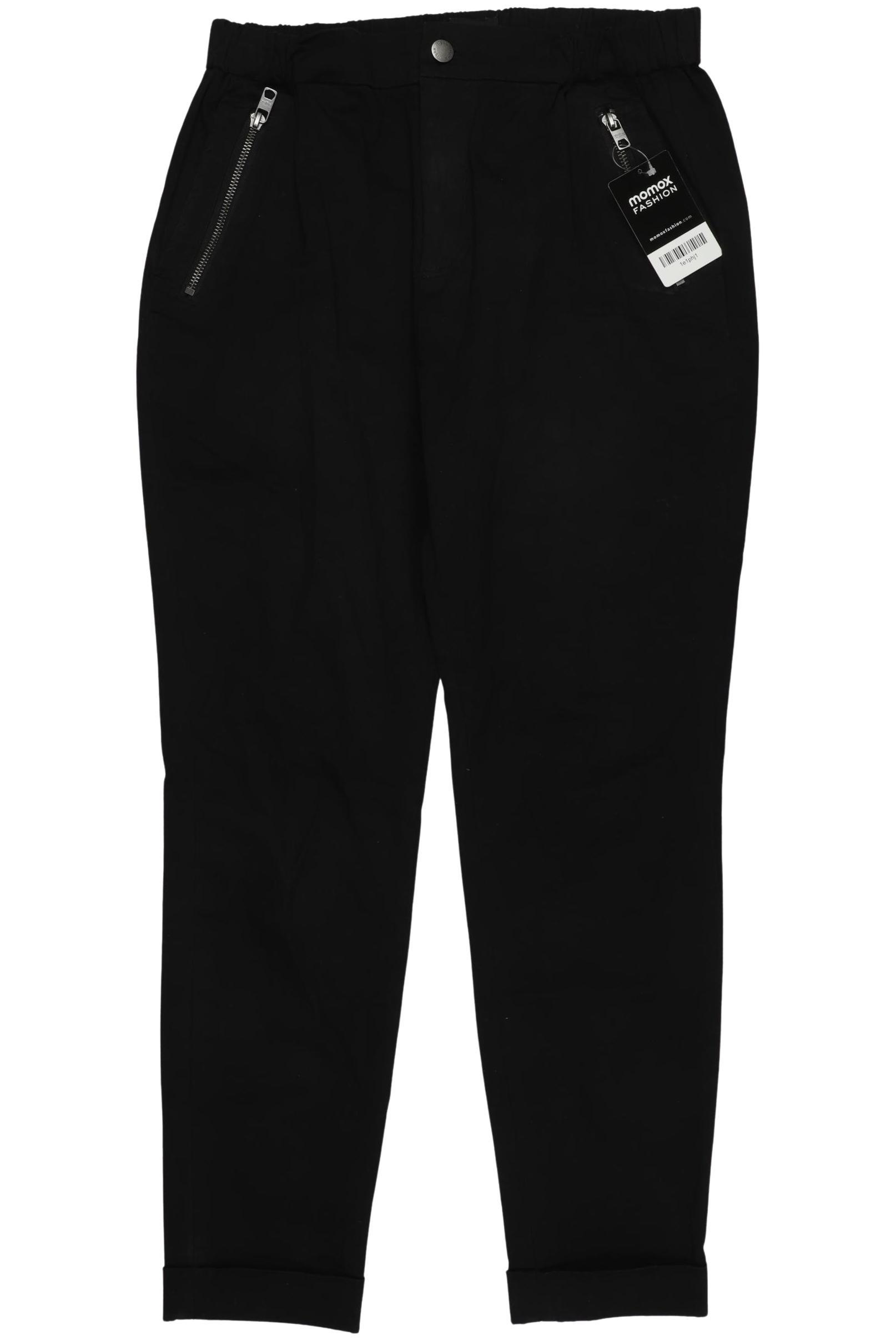 tigha Herren Stoffhose, schwarz, Gr. 0