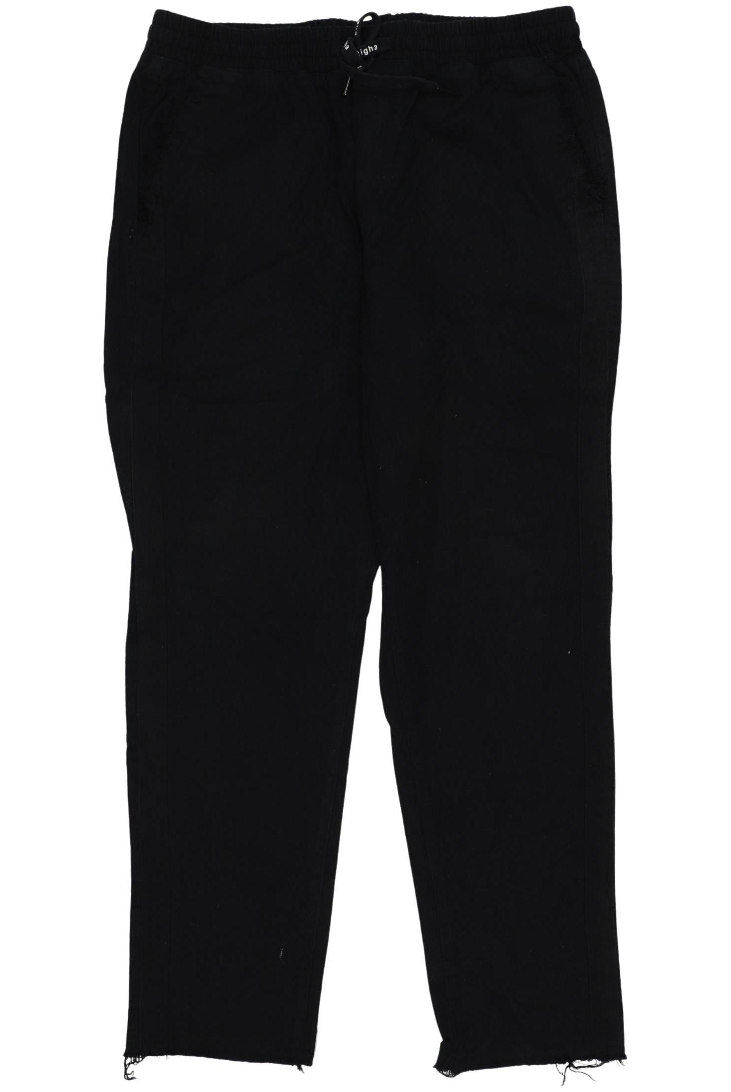 tigha Herren Stoffhose, schwarz, Gr. 0