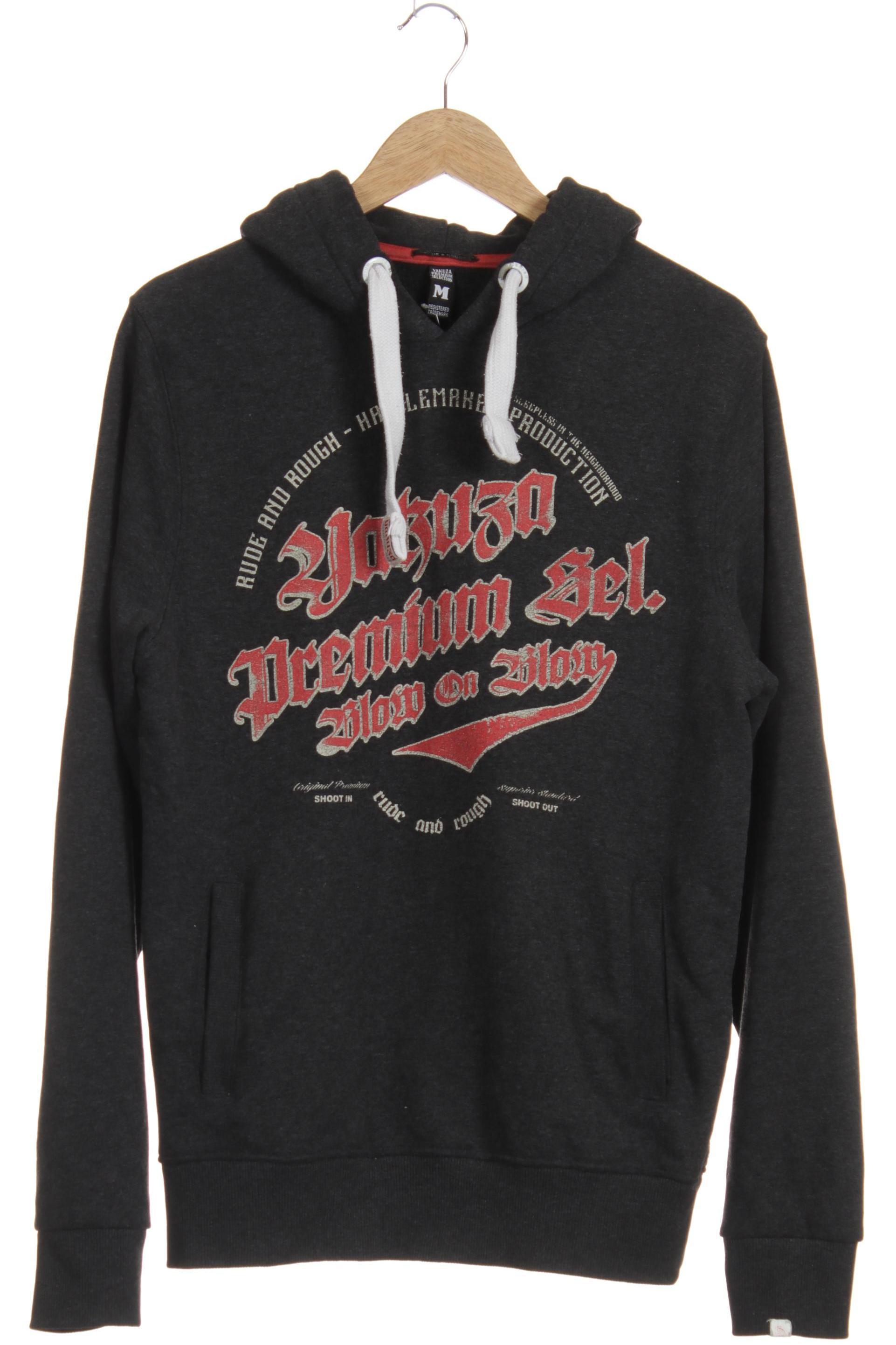 Yakuza Herren Kapuzenpullover, grau, Gr.