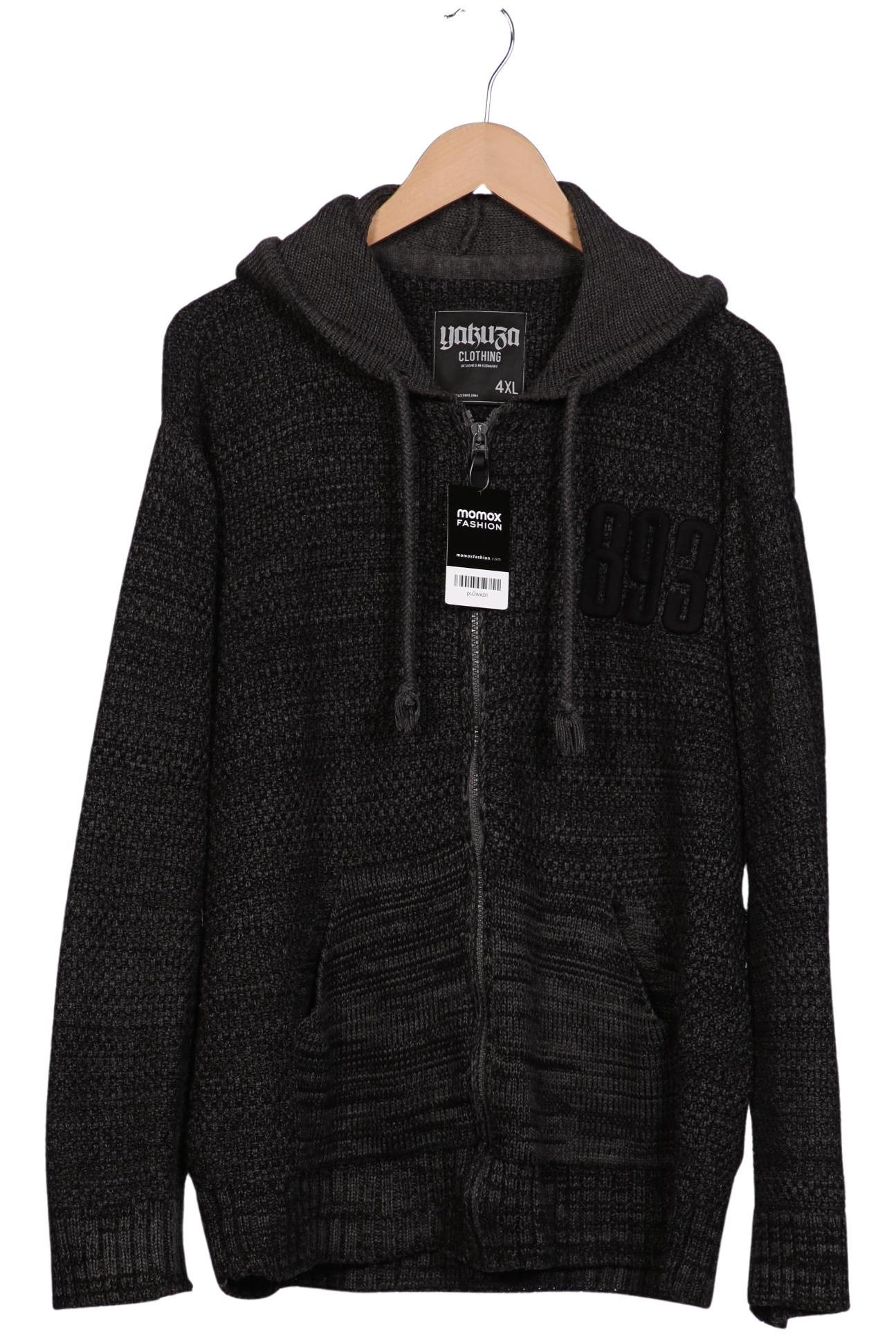 Yakuza Herren Strickjacke, grau, Gr. 60