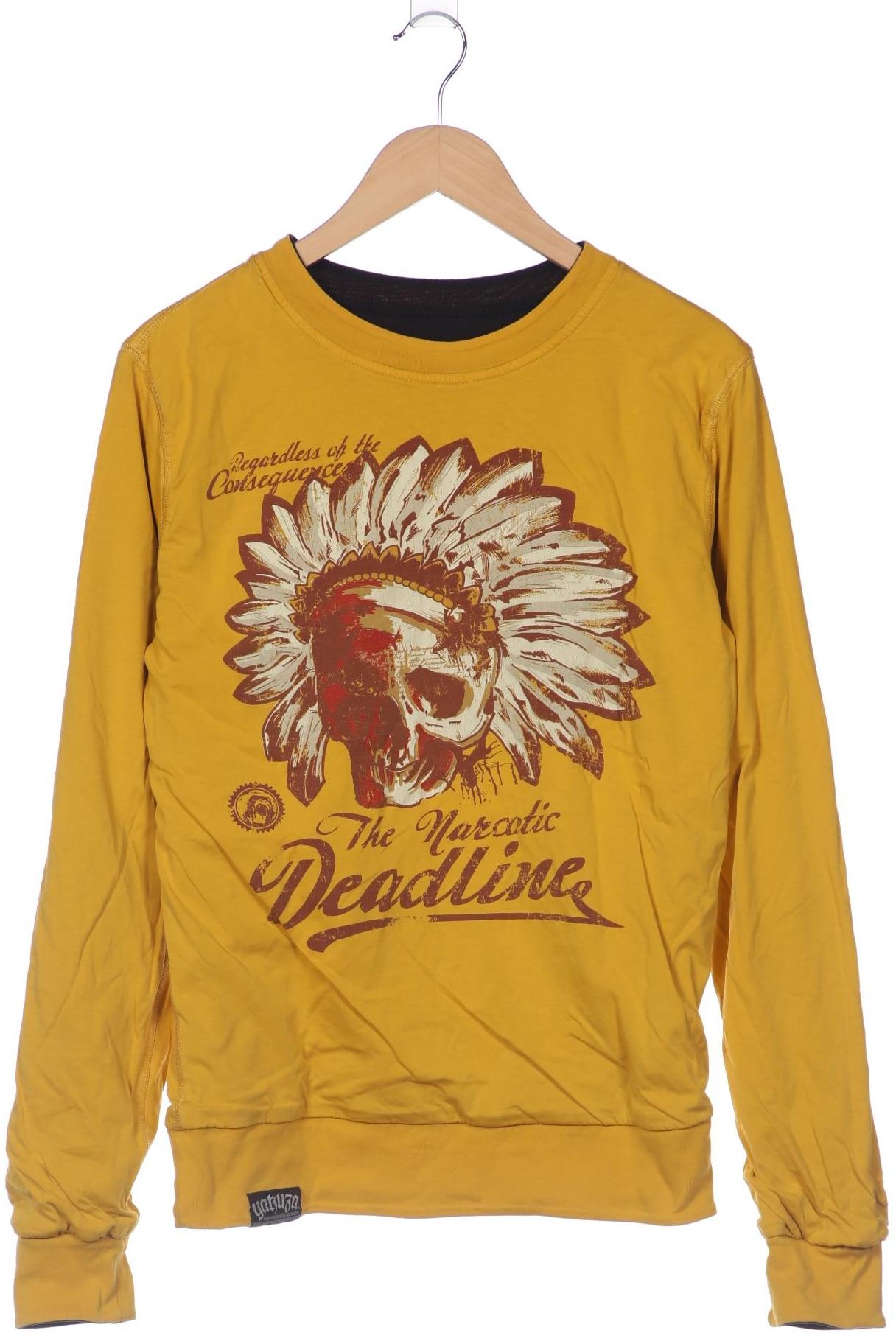 Yakuza Herren Sweatshirt, gelb, Gr. 46