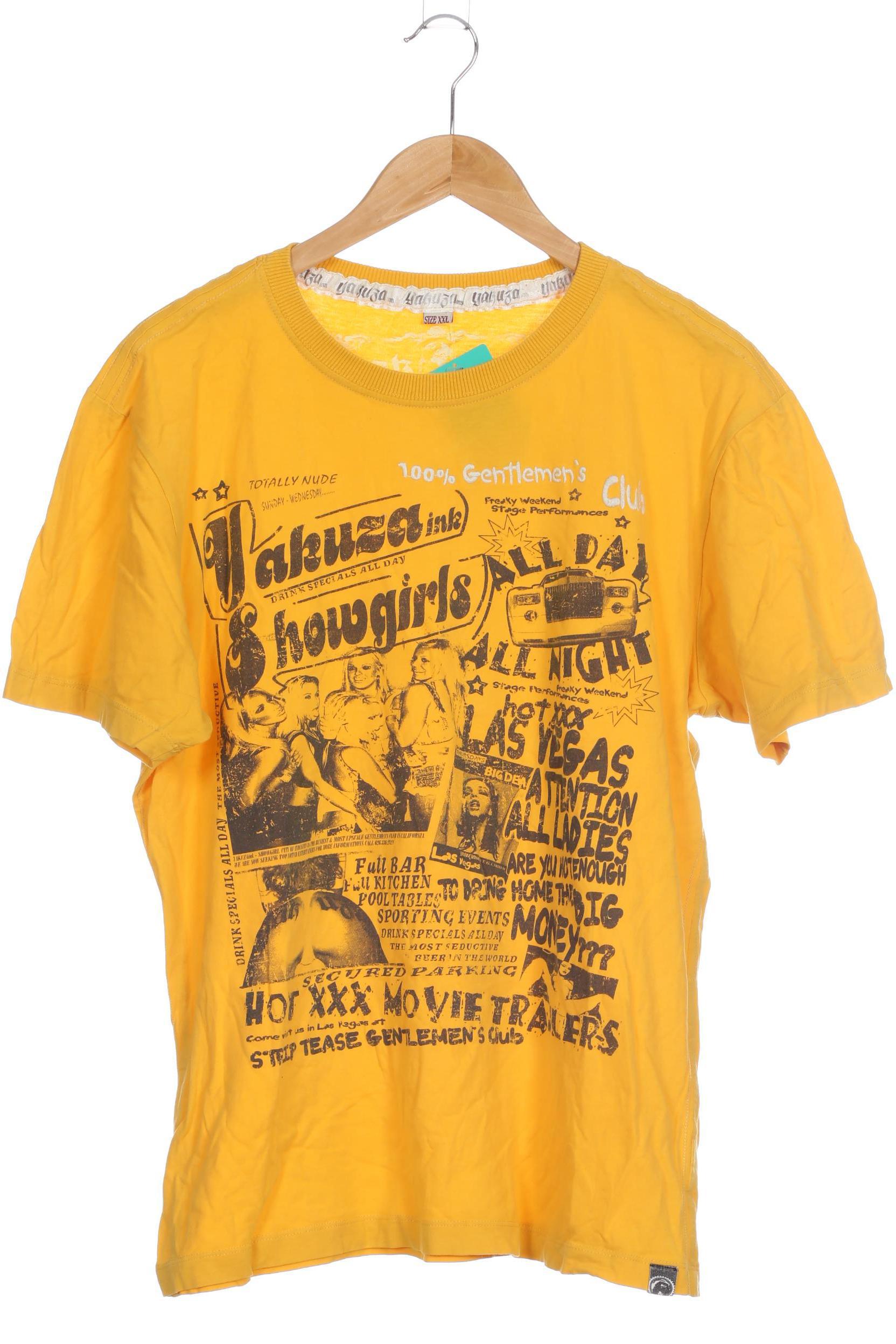 Yakuza Herren T-Shirt, gelb, Gr.