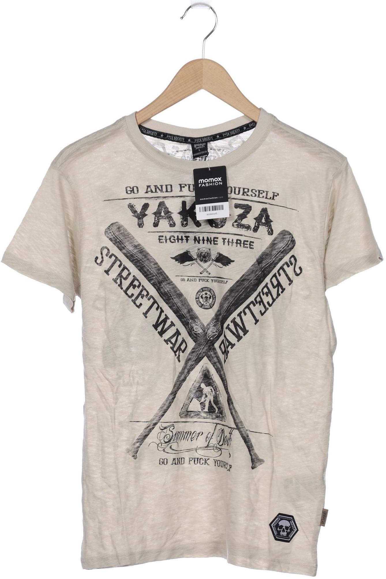 Yakuza Herren T-Shirt, beige, Gr. 52
