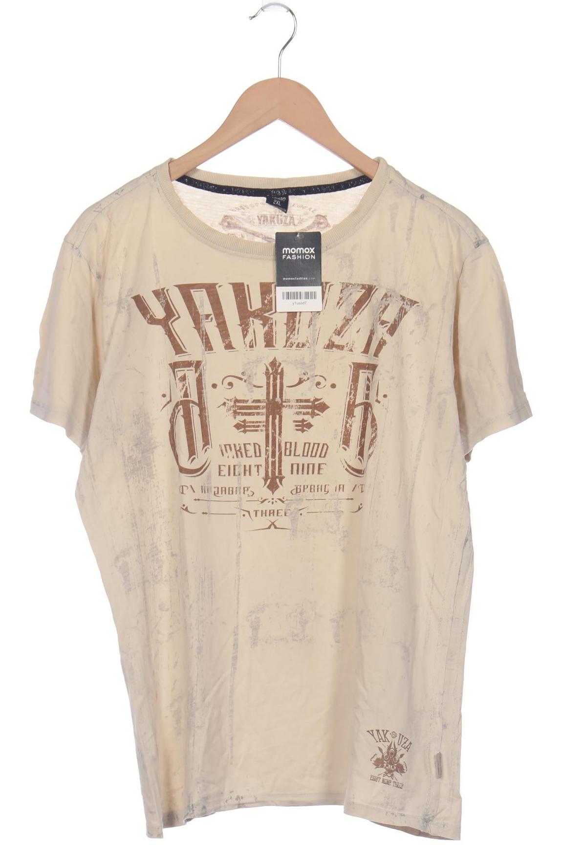 Yakuza Herren T-Shirt, beige, Gr. 56