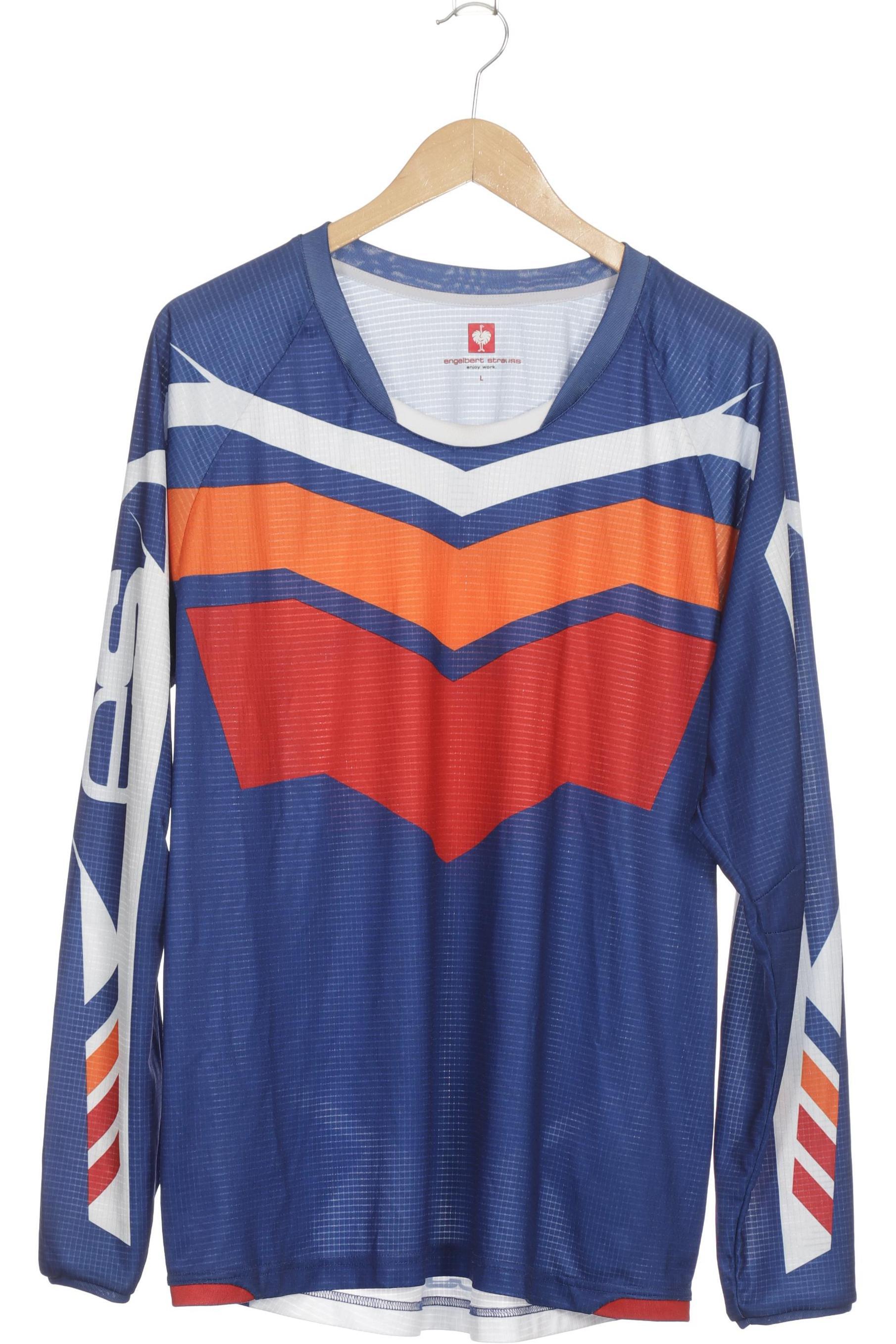 engelbert strauss Herren Langarmshirt, blau, Gr.