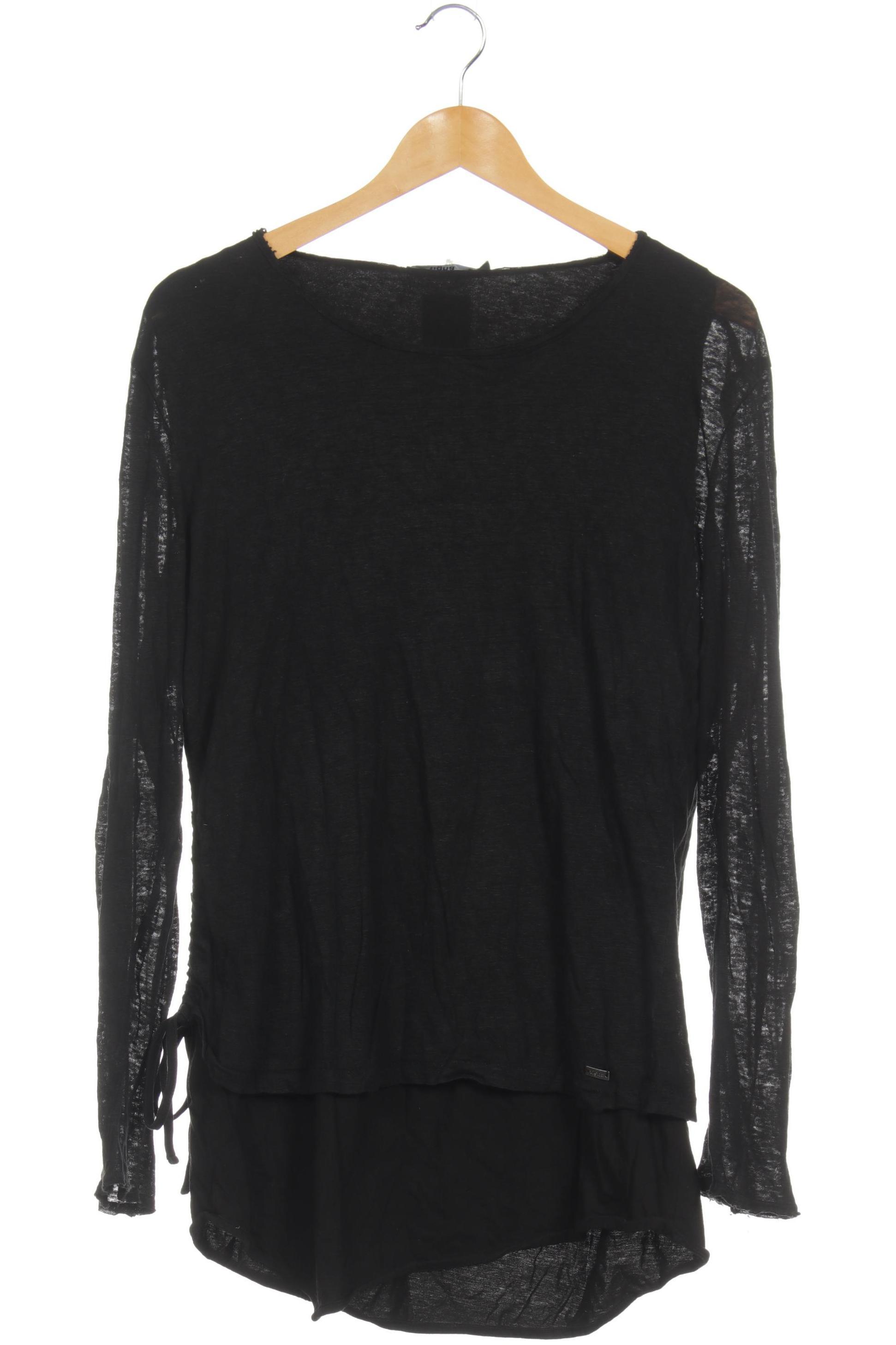 tigha Damen Langarmshirt, schwarz, Gr.