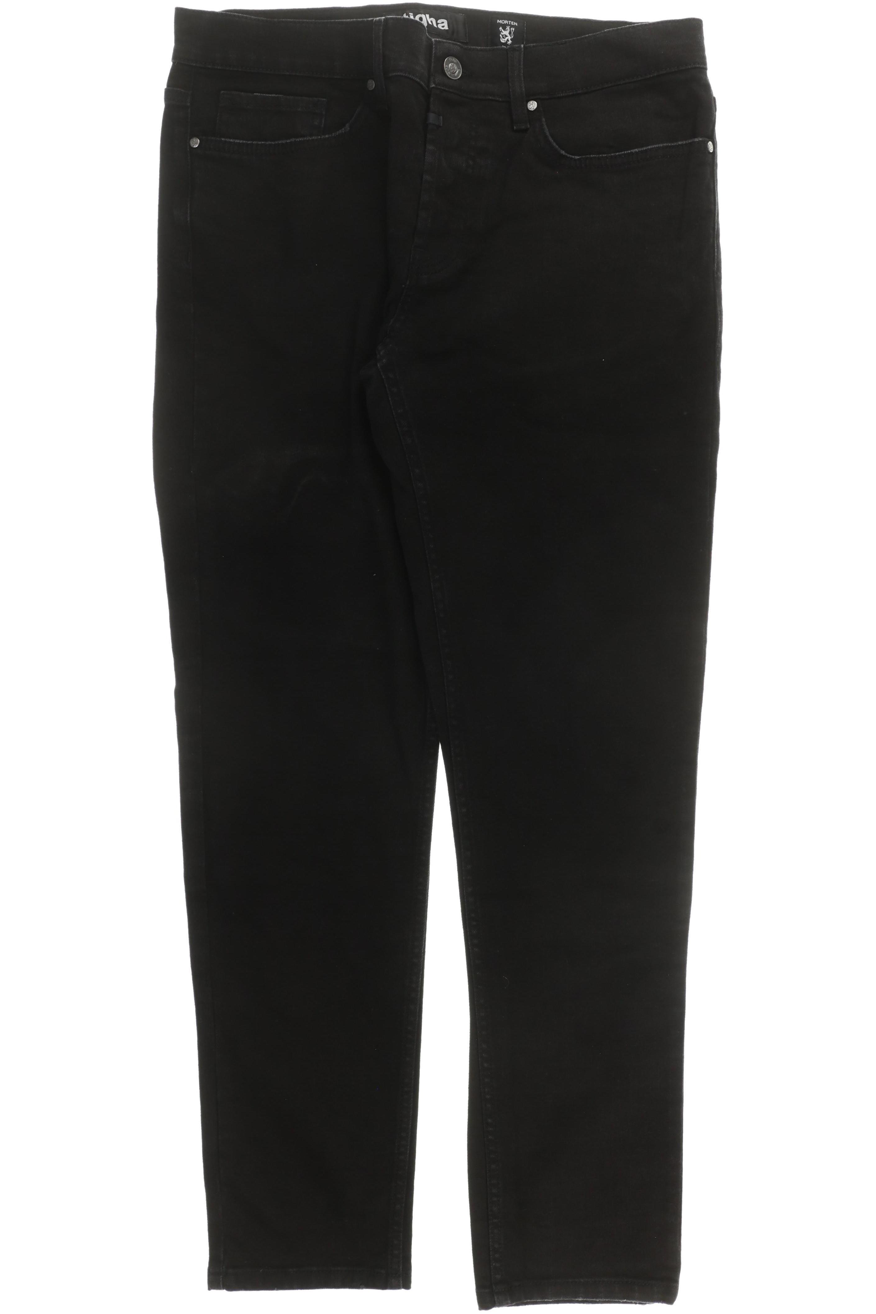 tigha Herren Jeans, schwarz, Gr. 33