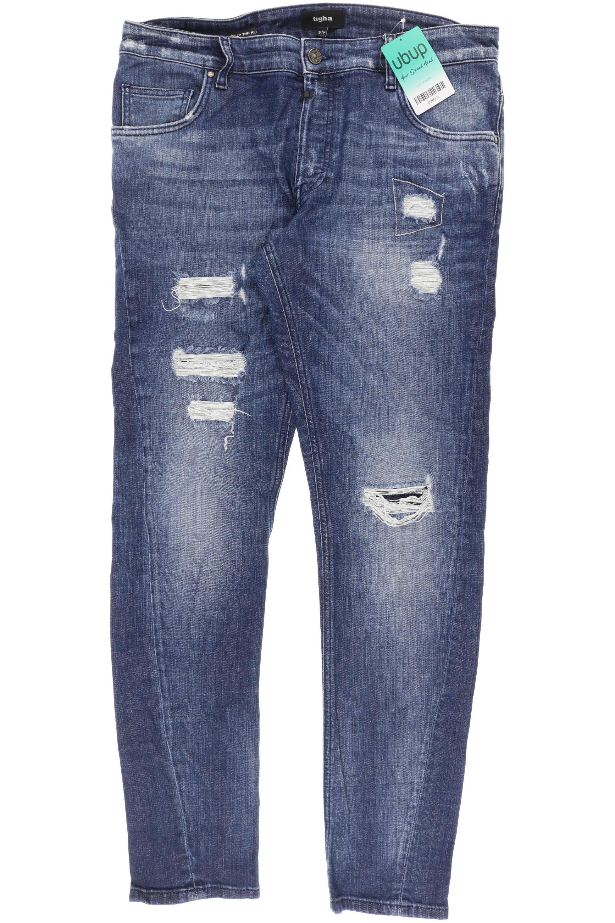 tigha Herren Jeans, blau, Gr. 34