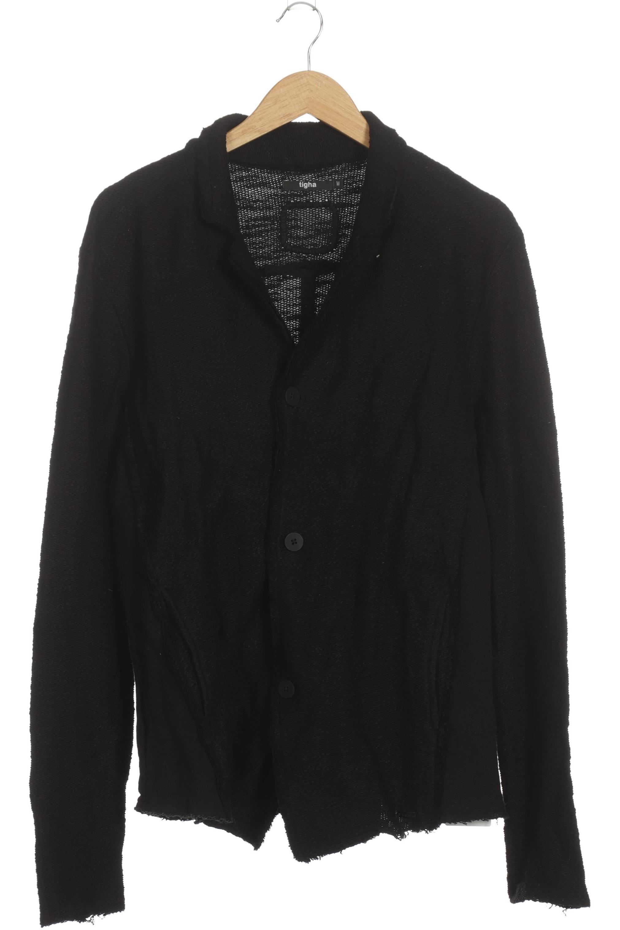 tigha Herren Strickjacke, schwarz, Gr.