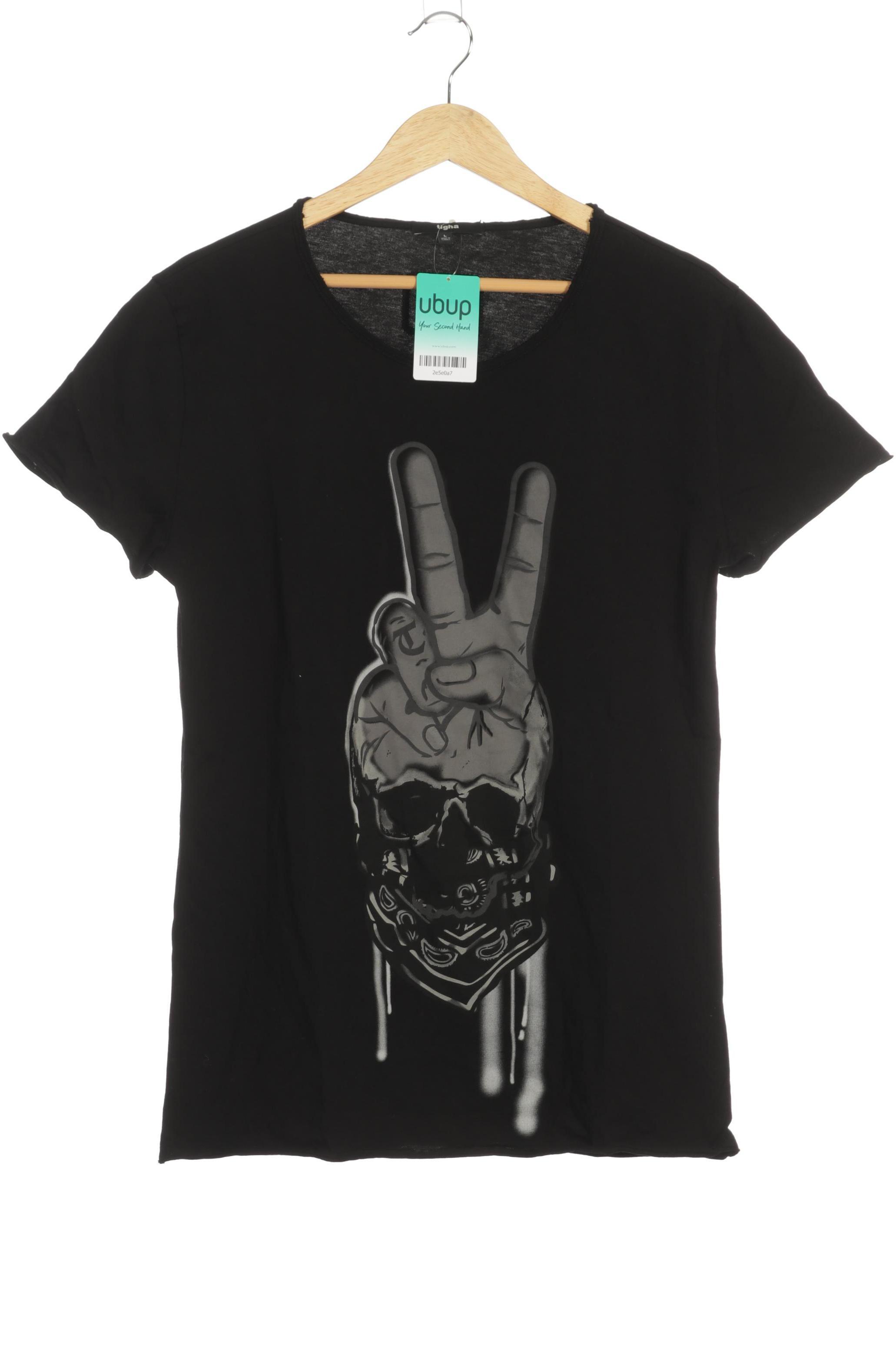 tigha Herren T-Shirt, schwarz, Gr.