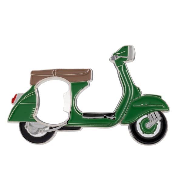 Flaschenöffner mit Motiv Vespa Motorroller grün 