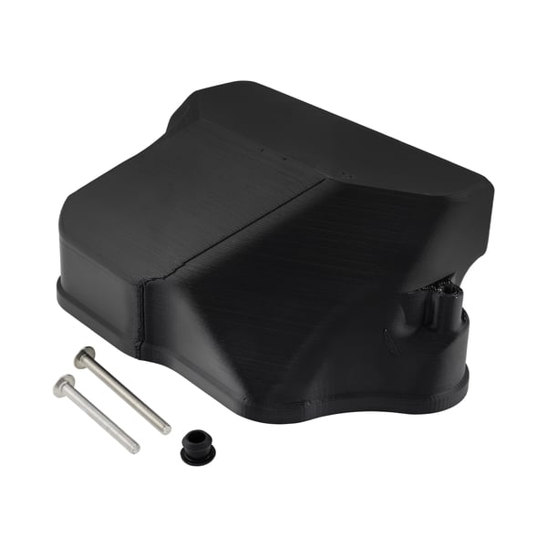Vergaserwannendeckel VESPTEC Airbox mit Vergaser SI & Vergaserwanne mit Getrenntschmierung und für T5 Luftfilter für Vespa 180-200 Rally/P80-150X/P200E/PX80-200E/Lusso/`98/MY/`11/T5