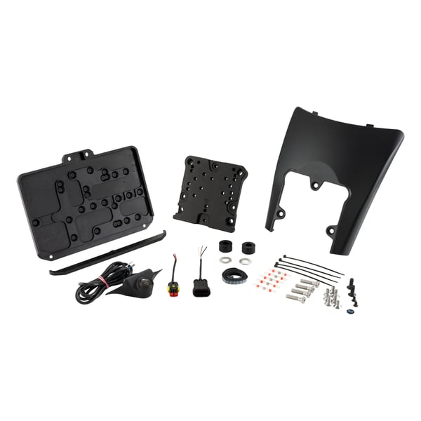 Nummernschildhalter Rücklicht WUNDERKIND für französische Kennzeichen 210 x 130 mm, hinten, 107239-A89-F15 für Vespa GTS/GTS Super/GTV 125/300/310ccm (2023-)