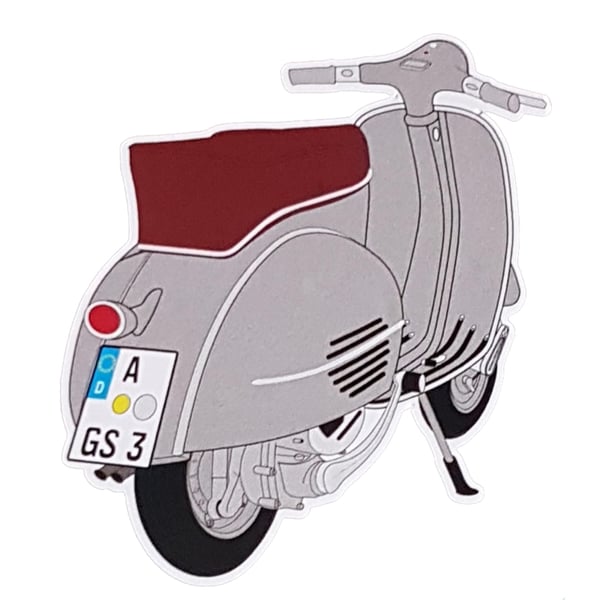 Aufkleber mit Motiv Vespa GS 3 Motorroller 