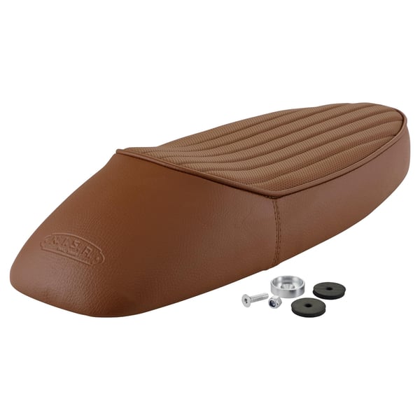 Sportsitzbank NISA 2020 Sport braun, signalbraun RAL 8002 für Vespa 50-125/PV/ET3