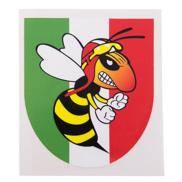 Aufkleber mit Motiv 'Wappen böse Wespe', Italien 