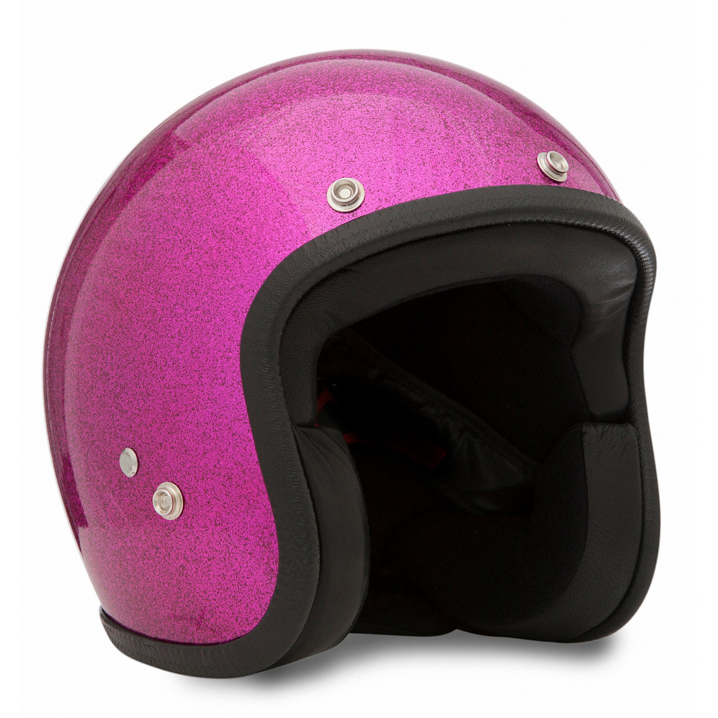 Helm 70'S METAL FLAKES, fuchsia, Gr. M, 57-58 Jethelm