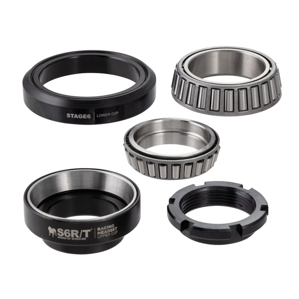 Lenkkopflagersatz Stage6 Kegelrollenlager oben/unten für Vespa 50-125/PV/ET3/PK50-125/S/SS/XL/125 GT-TS/ 150 Sprint/V/Super/160 GS/180 SS/Rally/PX80-200/PE/Lusso/'98/MY/'11/T5/Cosa