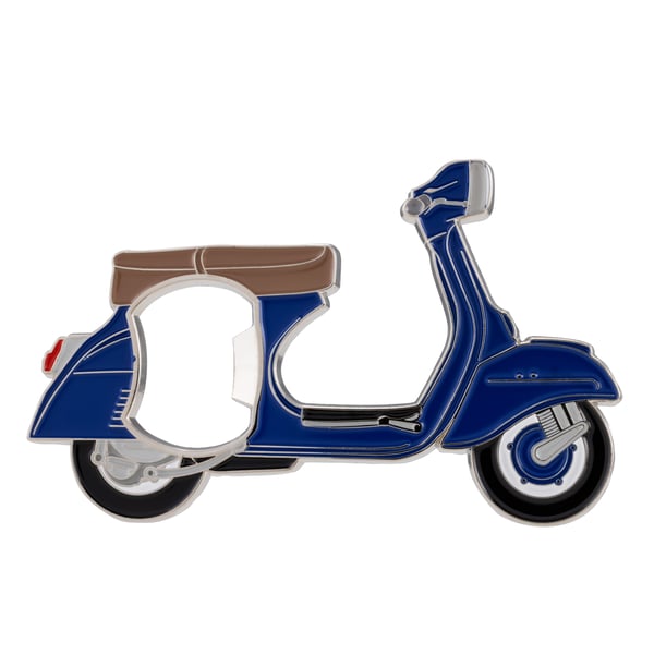 Flaschenöffner mit Motiv Vespa Motorroller blau 