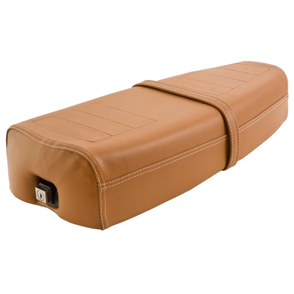 Sitzbank DELTA braun, orangebraun RAL 8023 für Vespa PK50-125/S/ETS