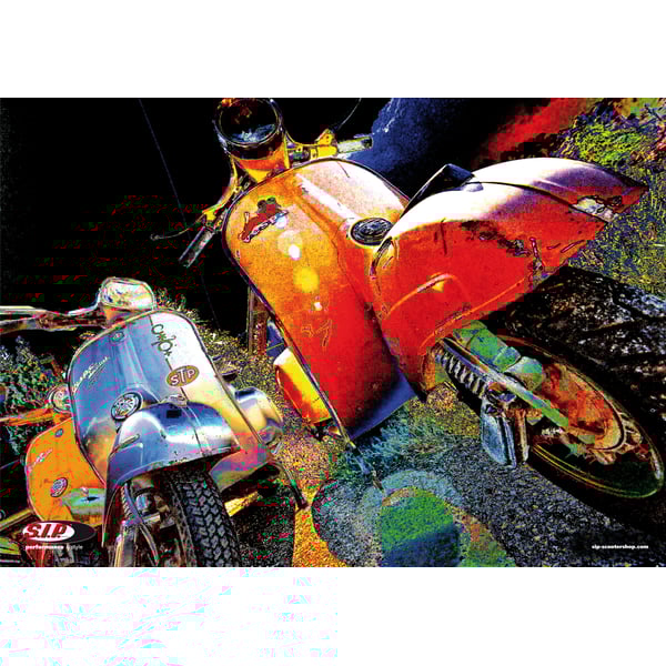 Poster SIP mit Motiv 'Vespa 70ies II' XXL Motorroller 