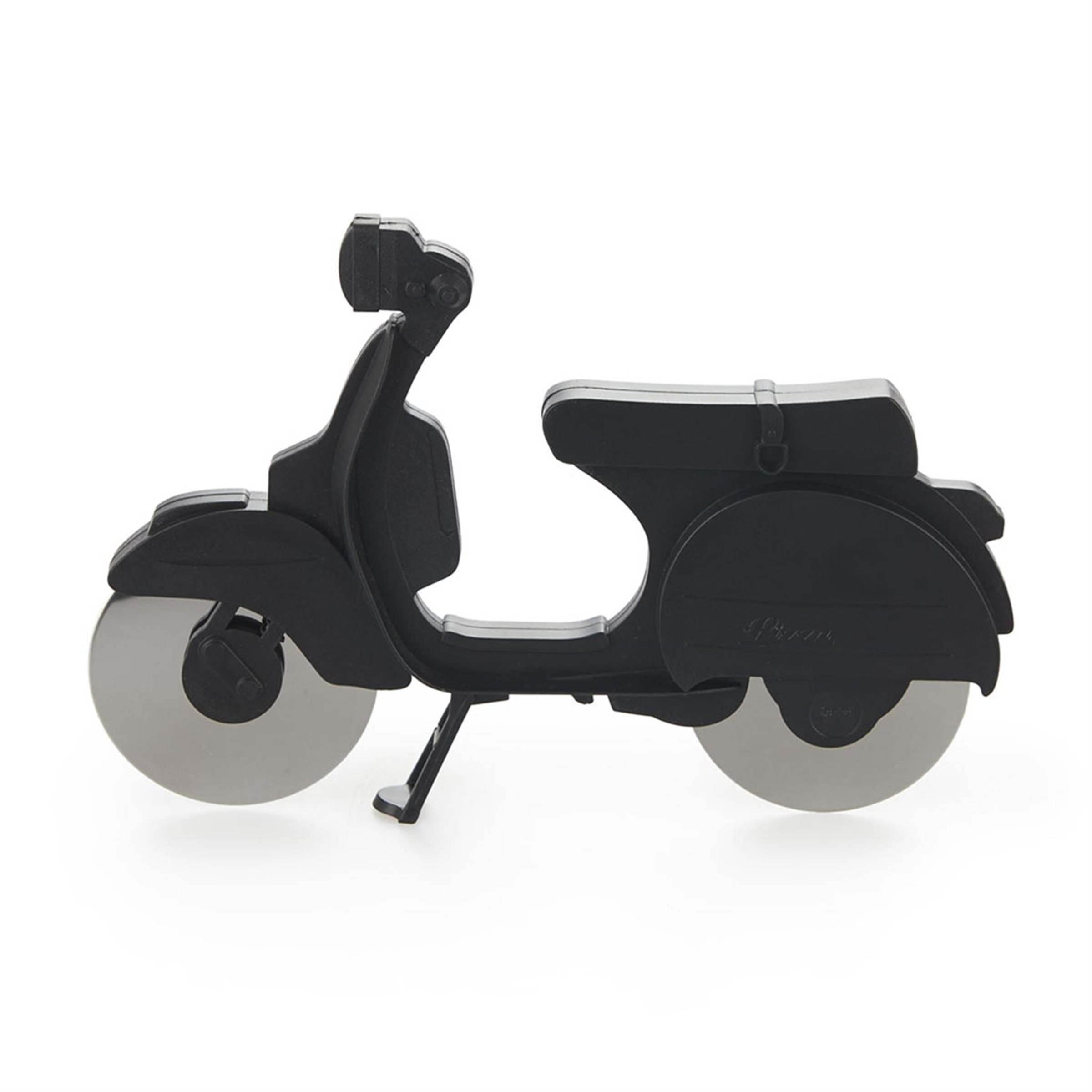 Pizzaschneider mit Motiv 'Roller' schwarz 