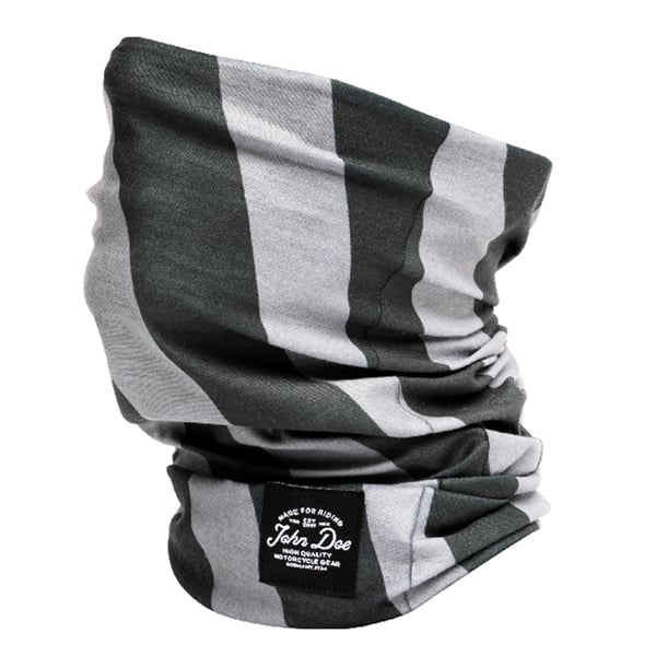 Halstuch JOHN DOE Stripes Black Grey 