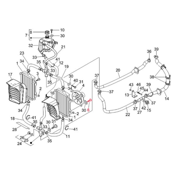 Schraube Verkleidung M6x16 mm, Kreuzschlitz, Flachkopf, PIAGGIO für Vespa LX/LXV/S/GTS/GTS Super/GTV/GT 60/GT/GT L 50-300ccm