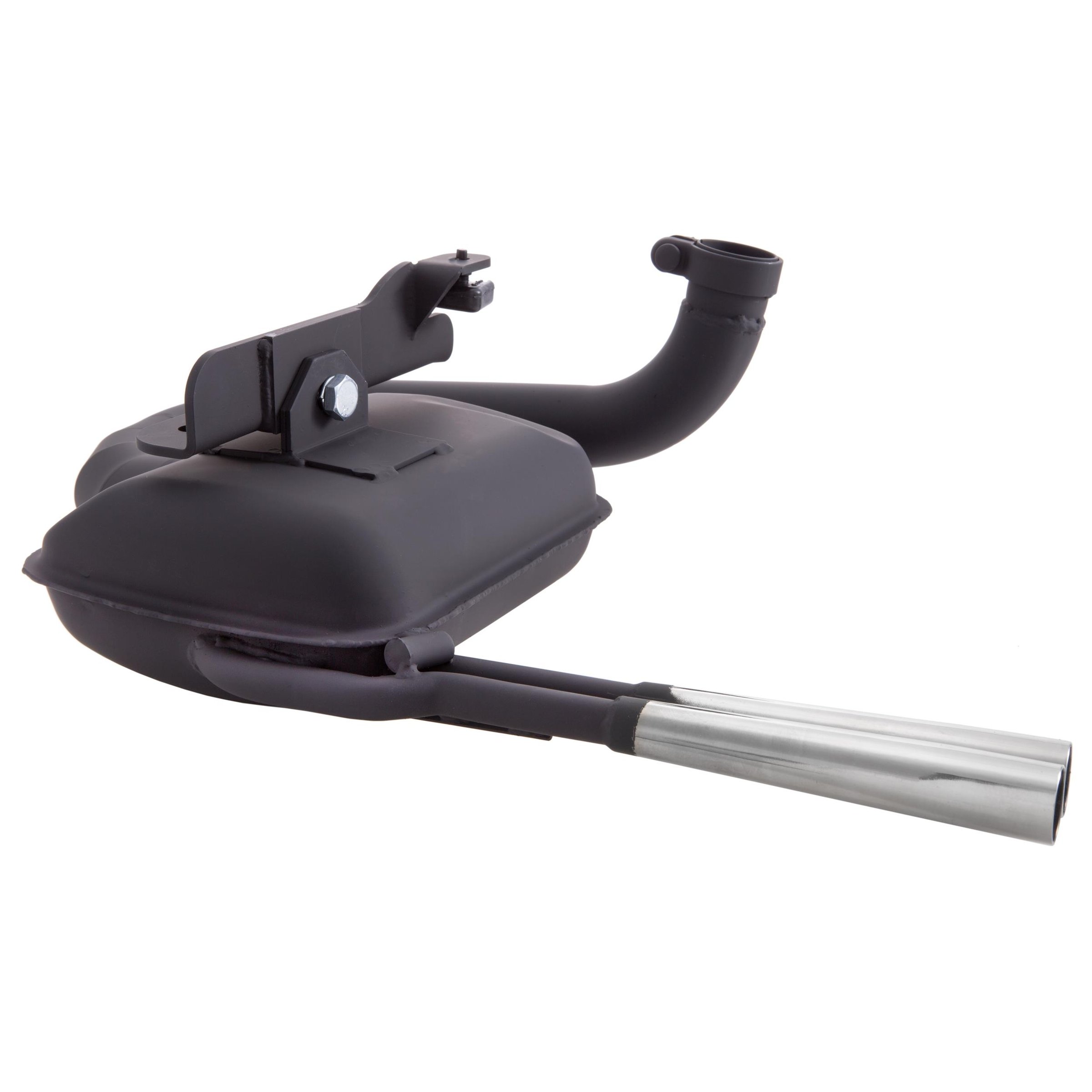 Rennauspuff SIP ROAD 2.0 Sport Optik, Material: Stahl schwarz, Farbe (ESD): chrom für Vespa 125 VM/VN/150 VL/VB1T/VGL1T