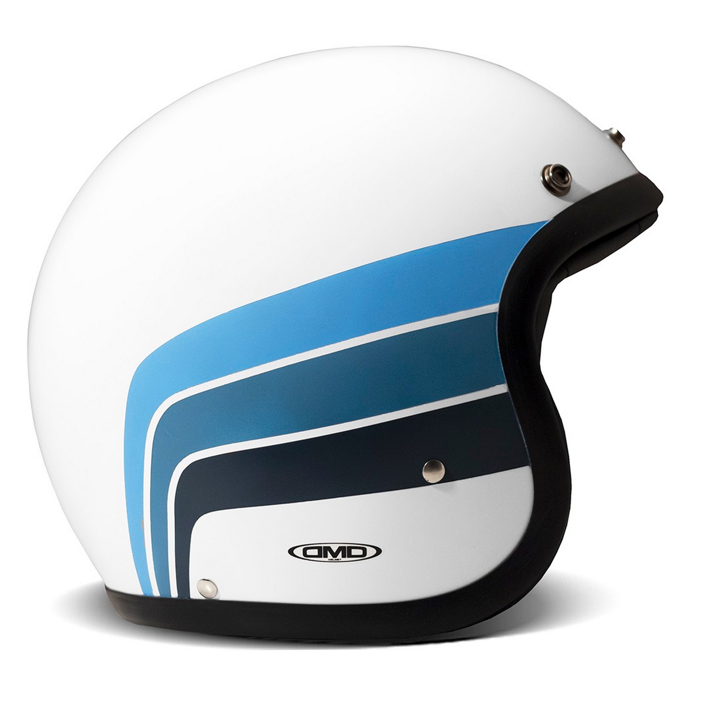 Helm DMD RETRO Olympus, weiß glänzend, Gr. XS, 54cm Jethelm