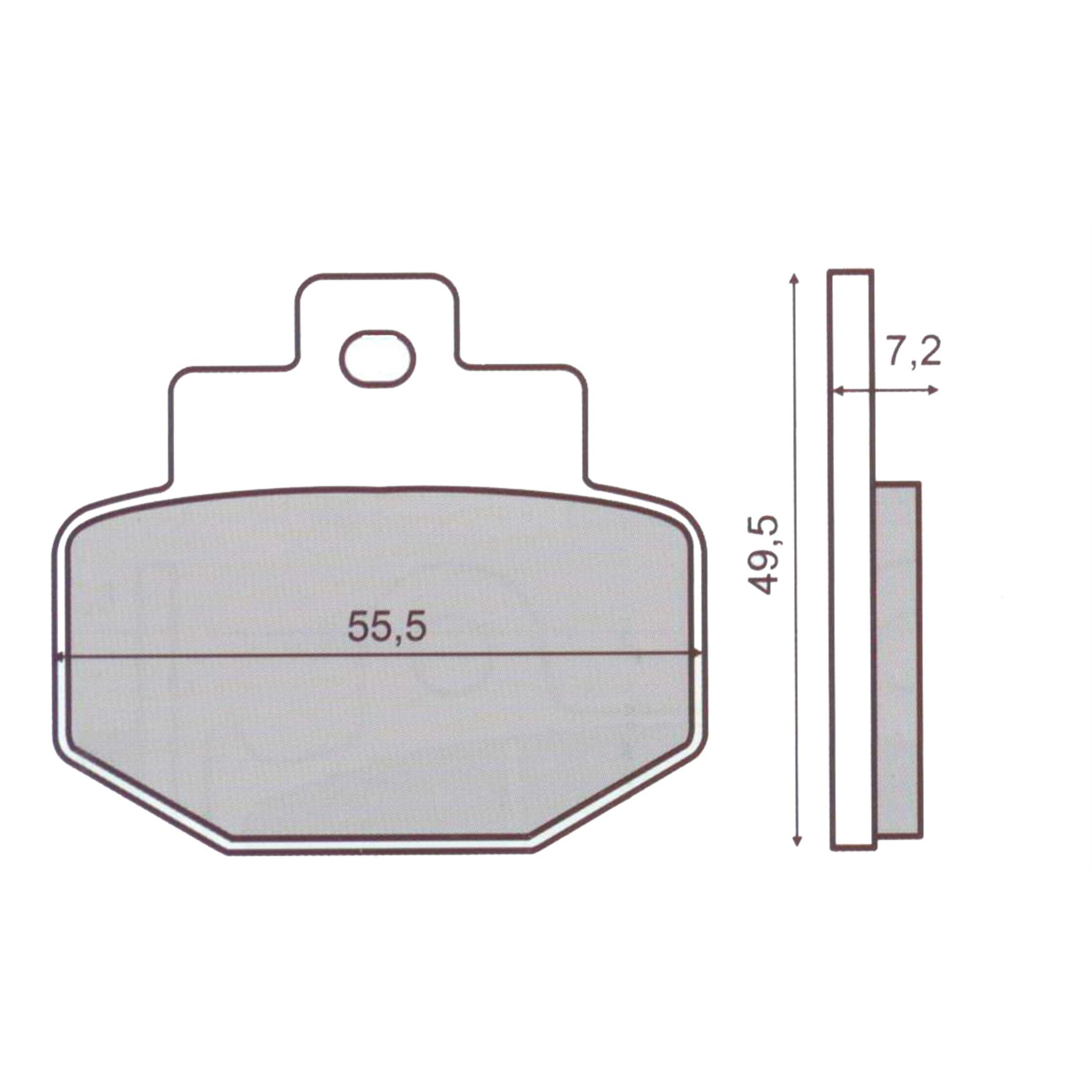 Bremsbeläge RMS S52  