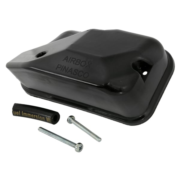 Vergaserwannendeckel PINASCO Airbox für Vergaser SI & Vergaserwanne mit Getrenntschmierung für Vespa 180-200 Rally/P80-150X/P200E/PX80-200E/Lusso/'98/MY/'11/T5