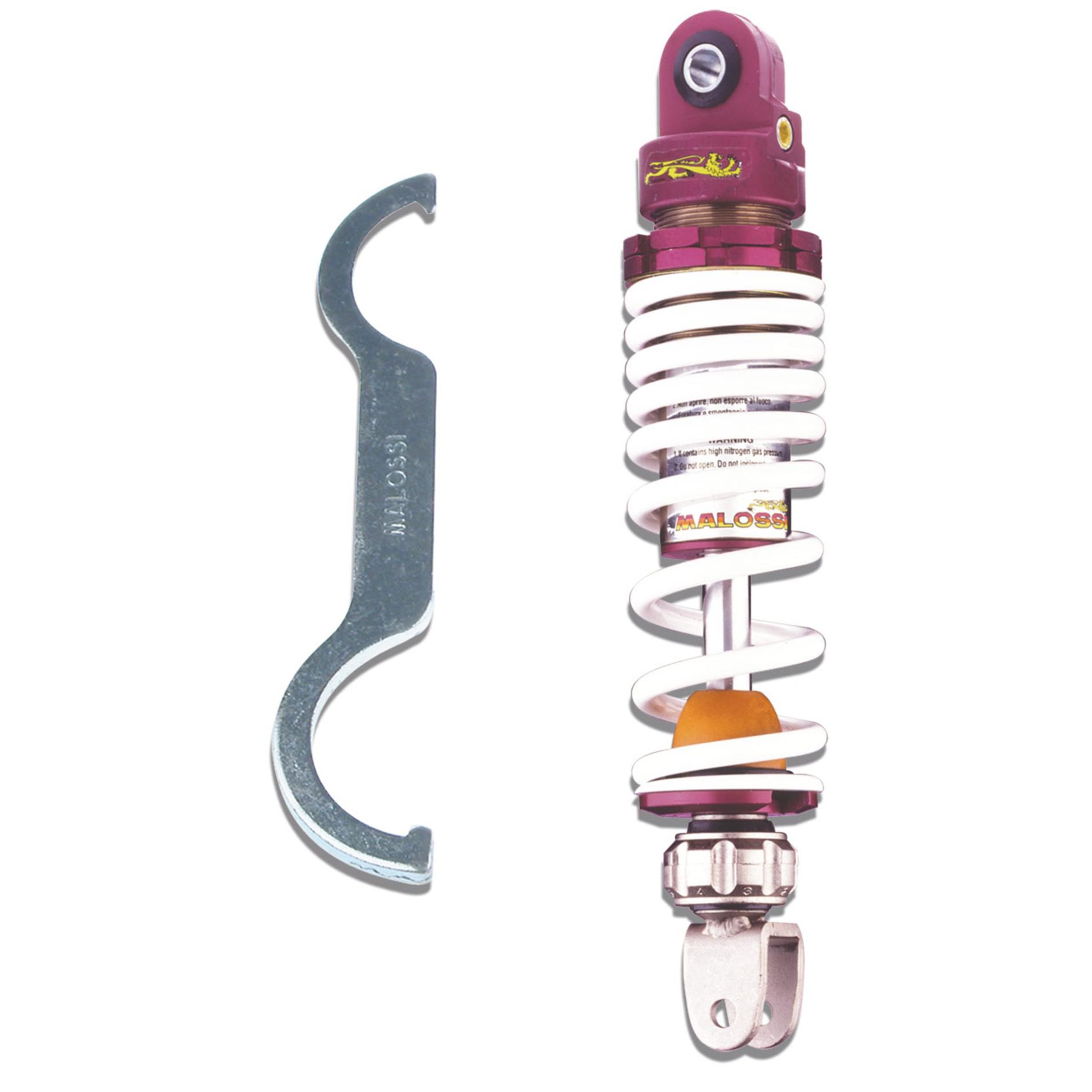 Stoßdämpfer MALOSSI RS24 46 7588 hinten für APRILIA/HONDA/ITALJET/MALAGUTI/PEUGEOT/PGO Amico/Dio/Formula/F12/X-Fight/Big Max für APRILIA/HONDA/ITALJET/MALAGUTI/PEUGEOT/PGO Amico/Dio/Formula/F12/X-Fight/Big Max